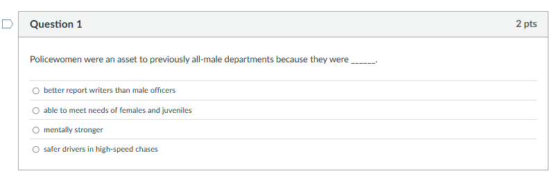 Regarding women and the criminal justice system,