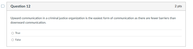 criminal justice administration question [ |