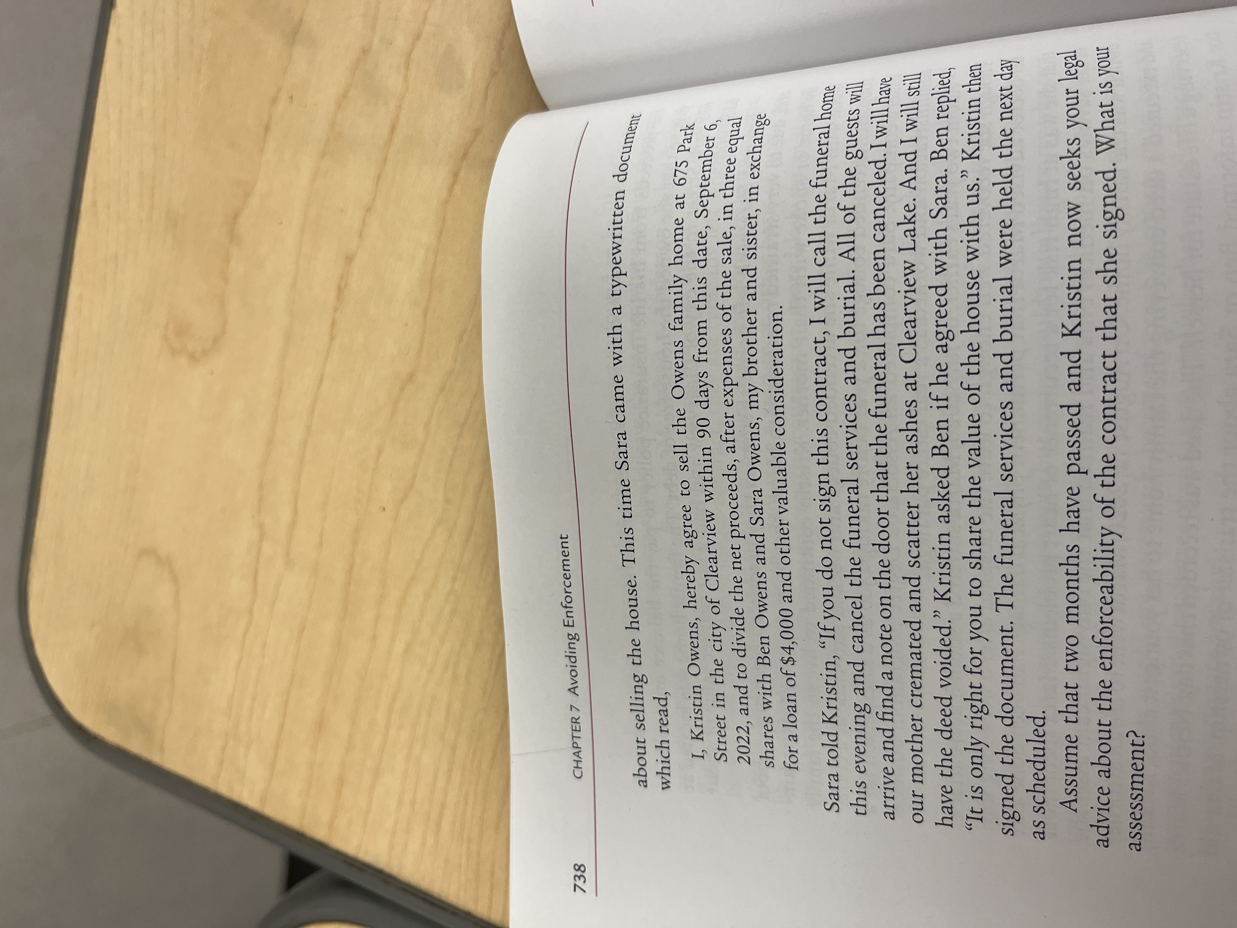 738 CHAPTER 7 Avoiding Enforcement about selling