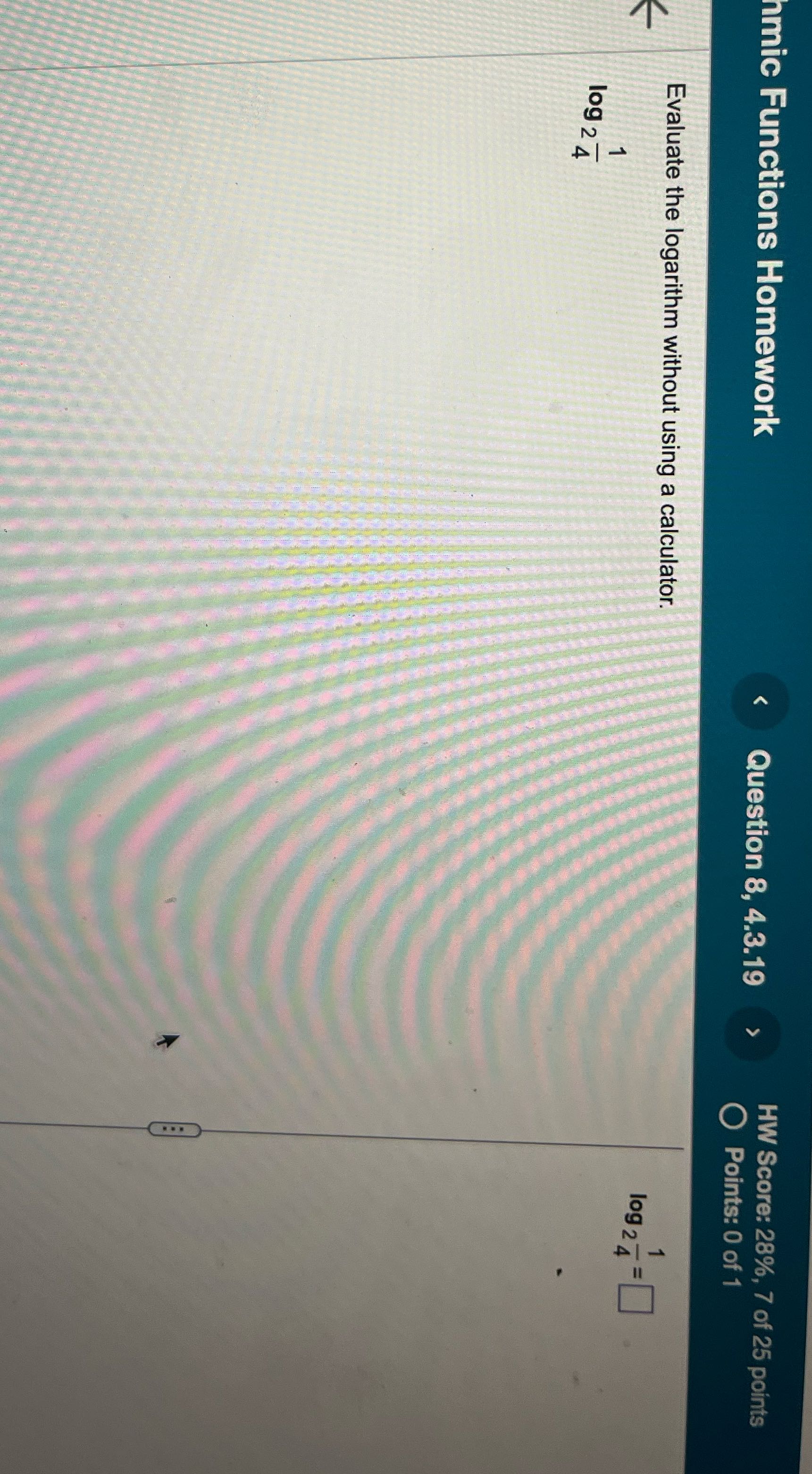 uashing HW Score: 28%, 7 of 25 points mic