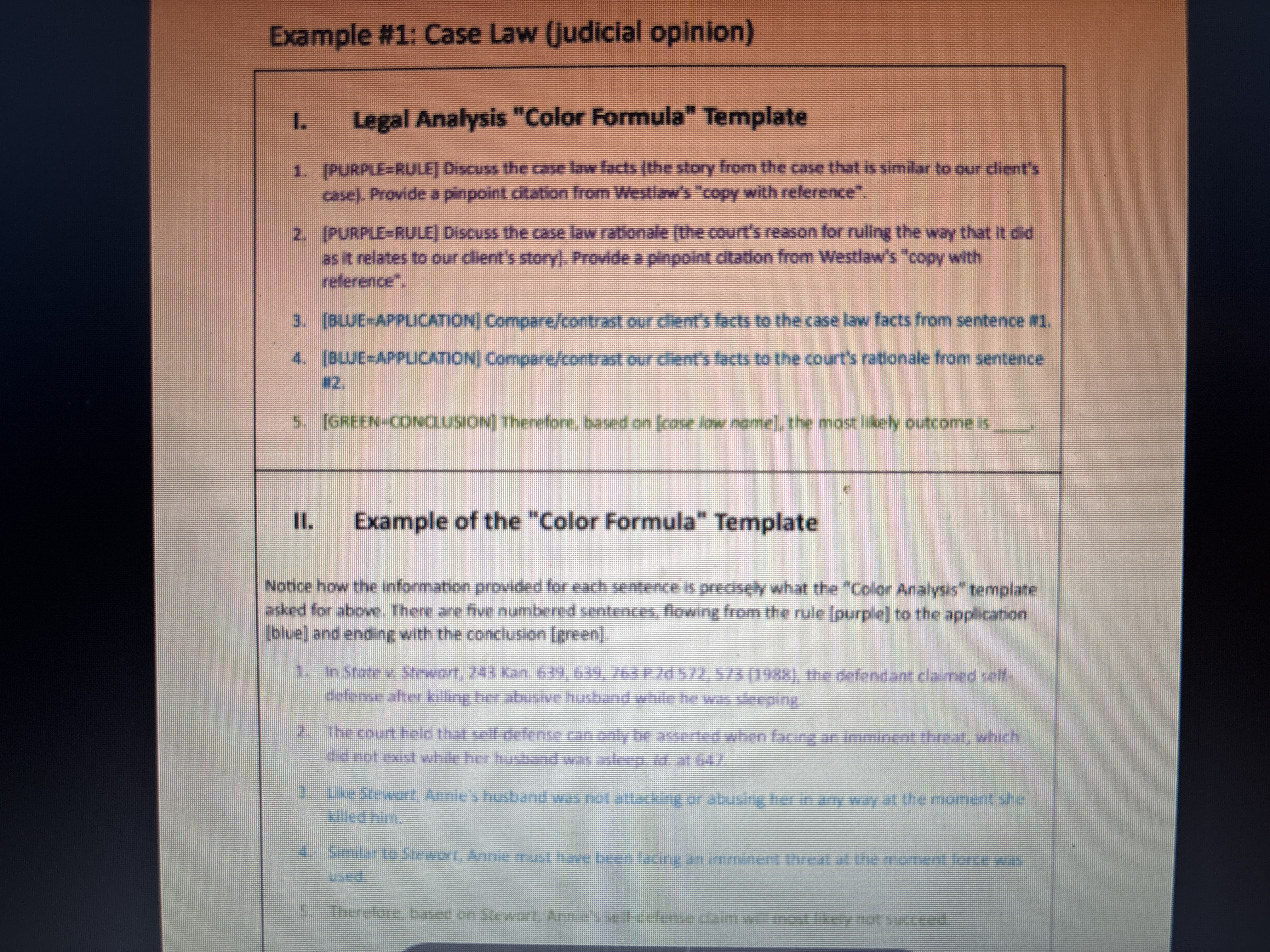 OCS Legal analysis is a discussion of the rule