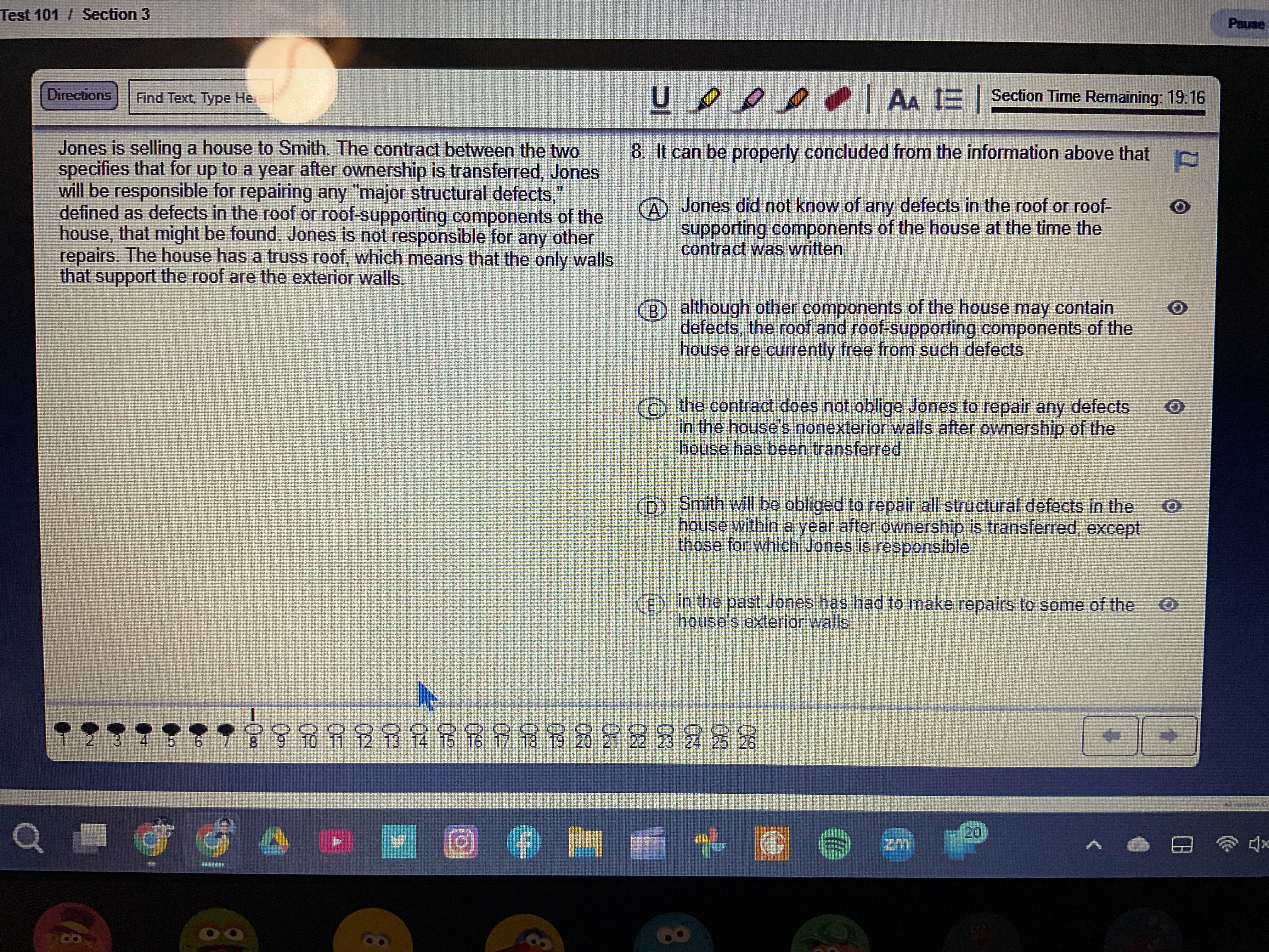 LSAT Prep 101 Section 3 Test 101 / Section 3