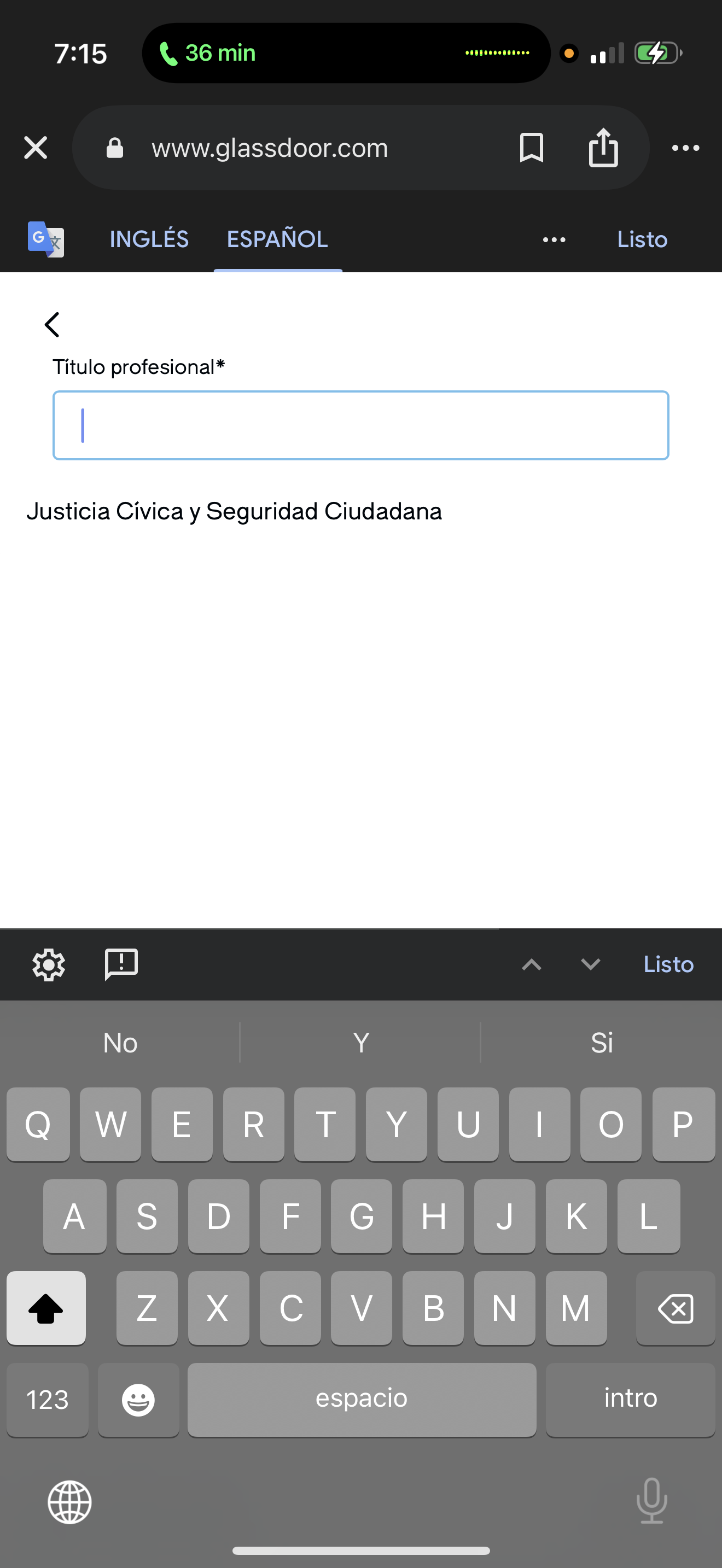 Si yo estudi justicia criminal que pongo en donde