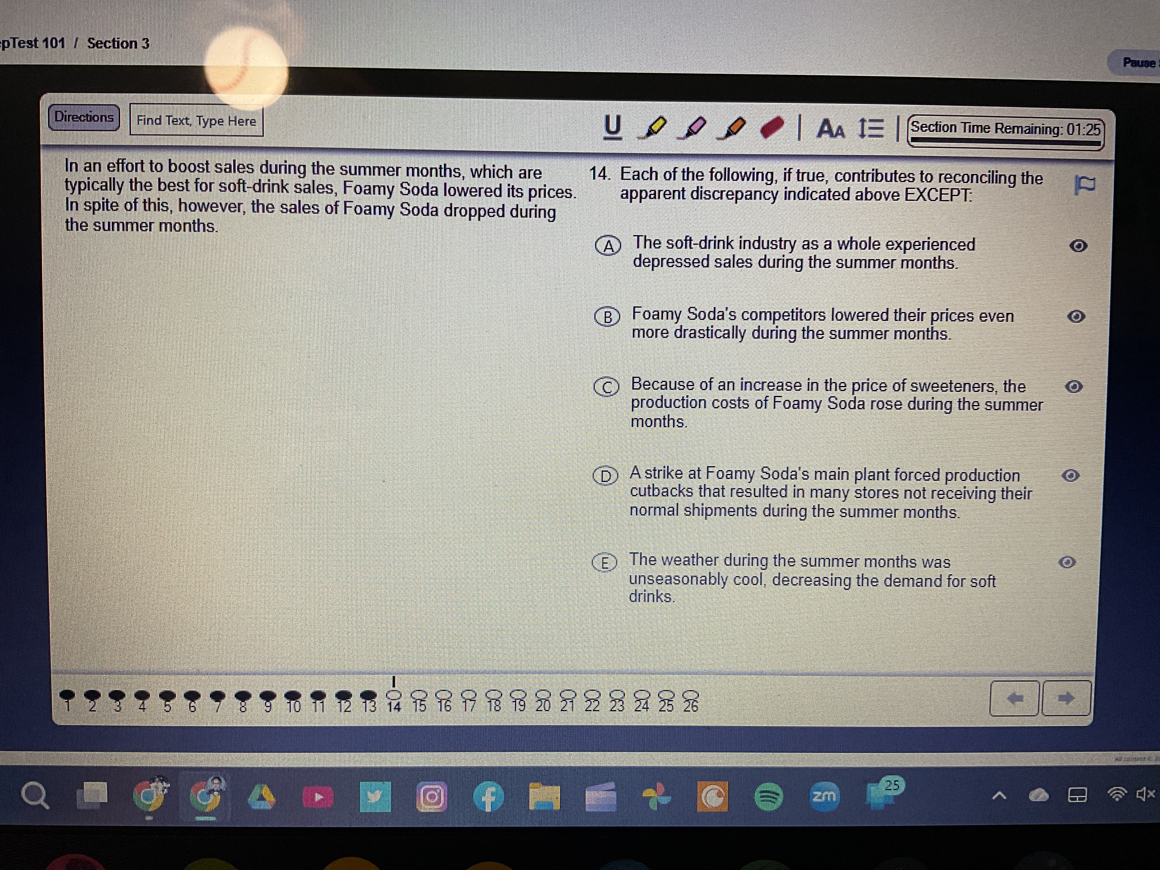 LSAT Prep 101 Section 3 pTest 101 / Section 3