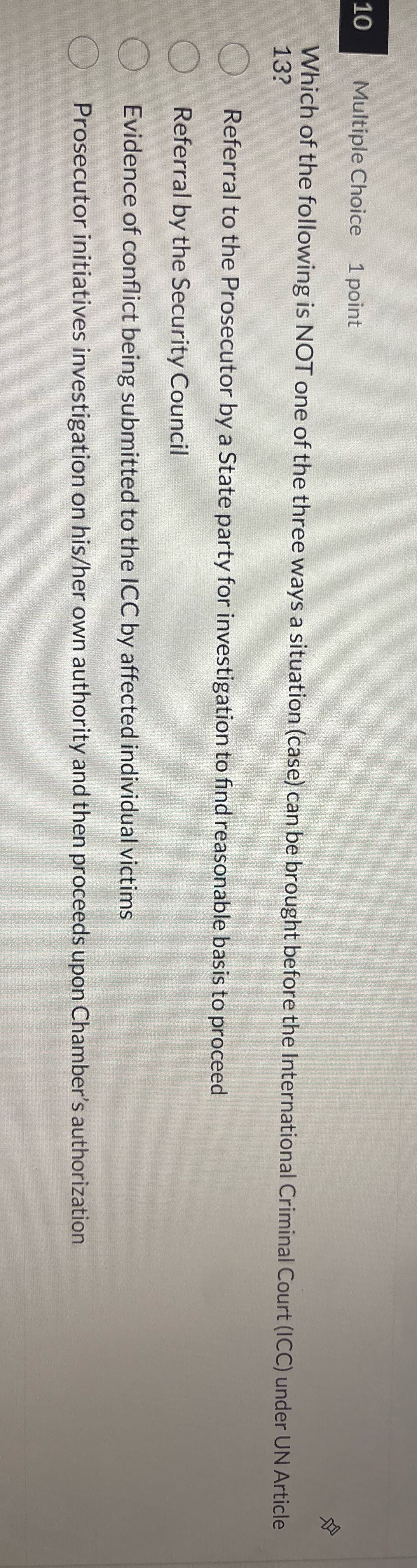 Pick the correct CJ answers Multiple Choice 1