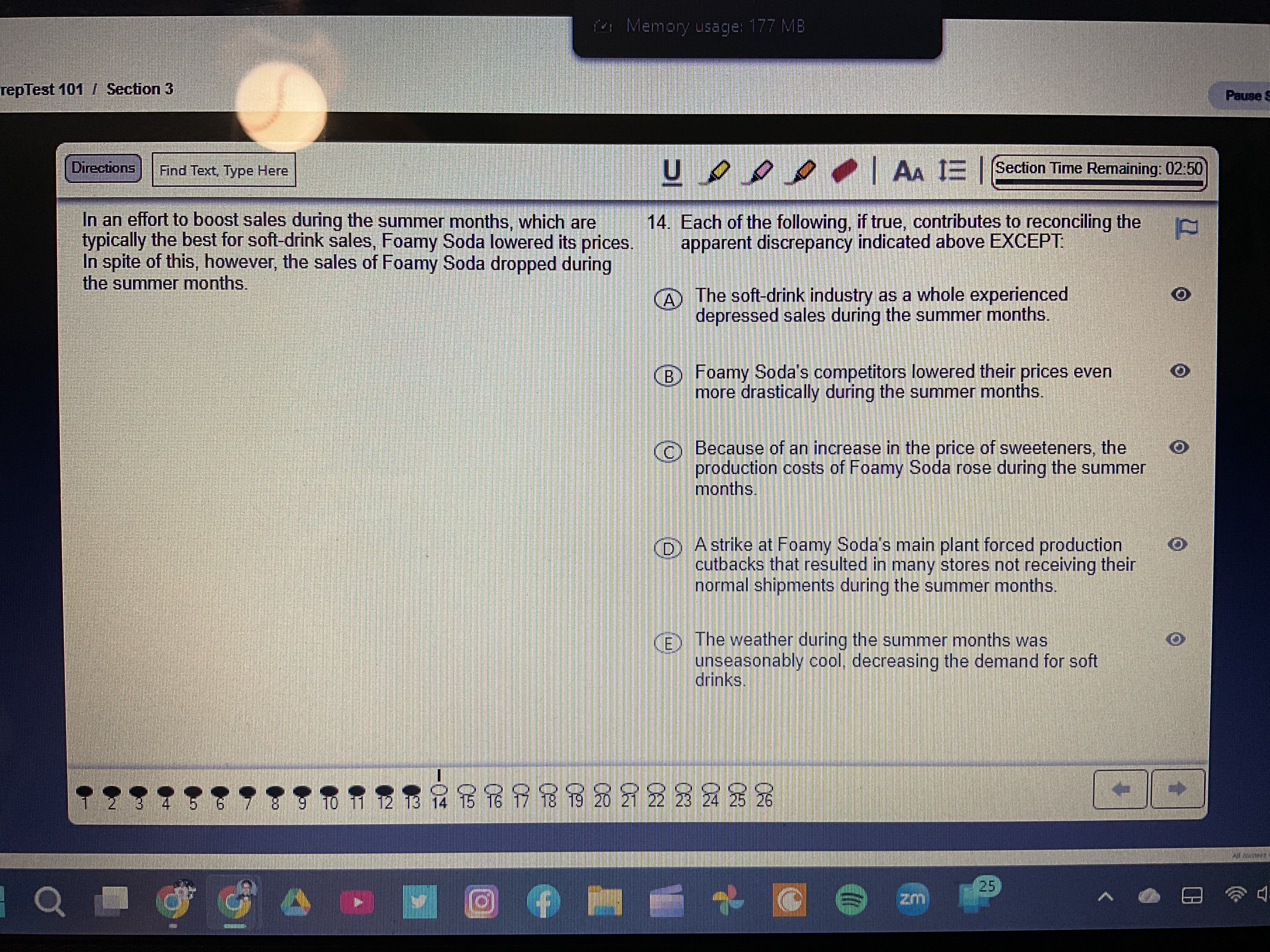 LSAT Prep 101 Section 3 Memory usage: 177 MB