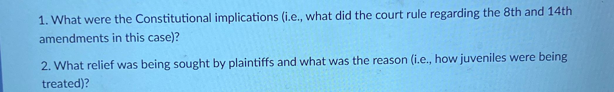 Pena v new your state 1. What were the