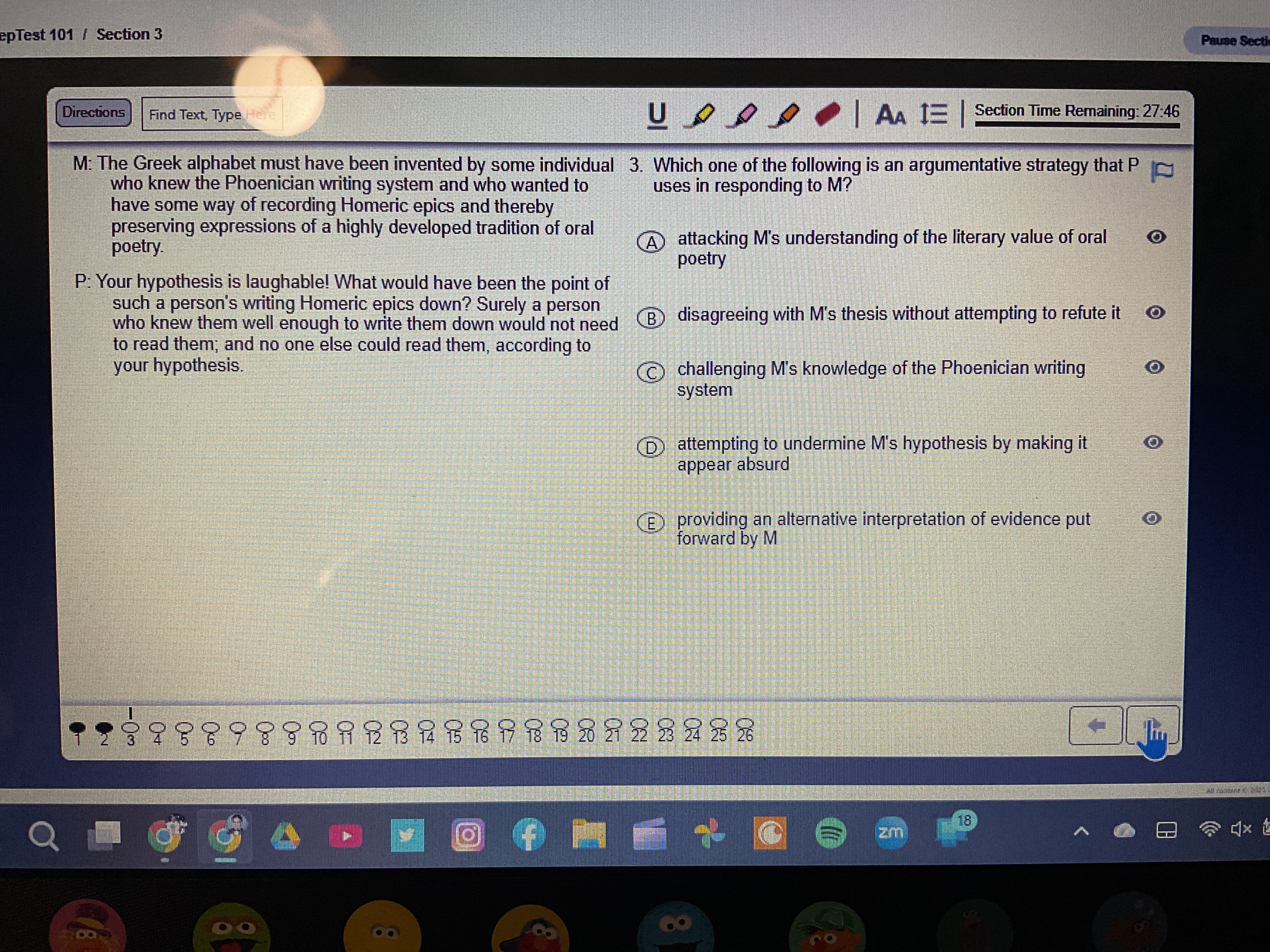 LSAT Prep 101 Section 3 epTest 101 / Section 3