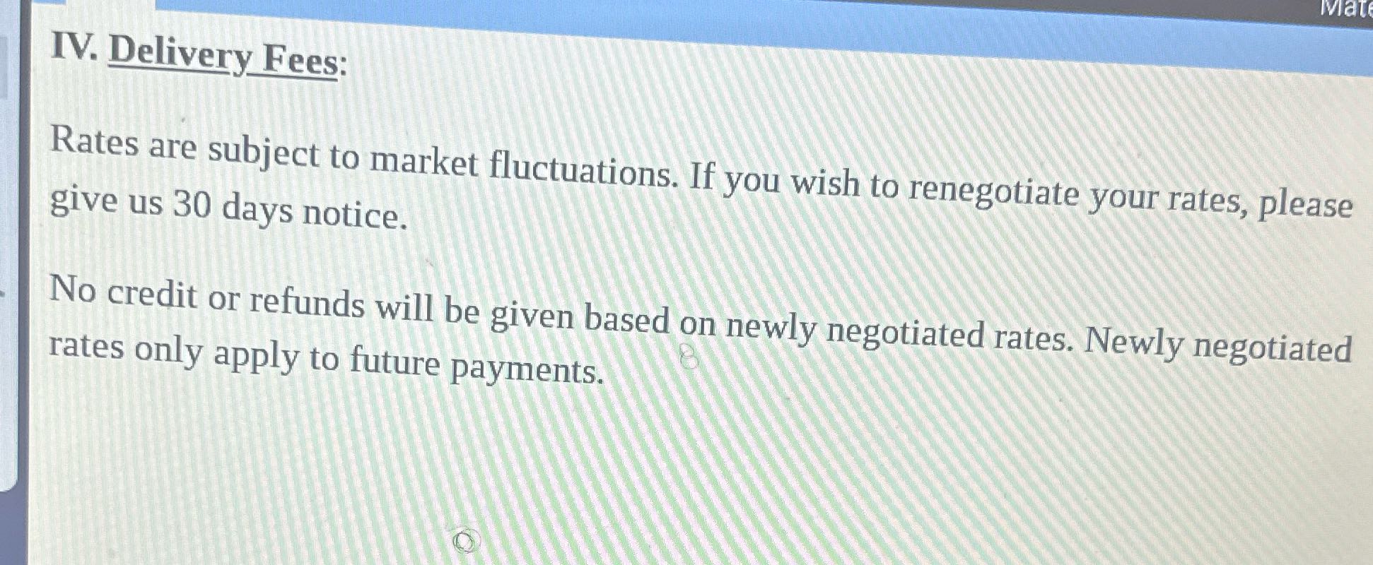 We don't have to go through the whole contract.