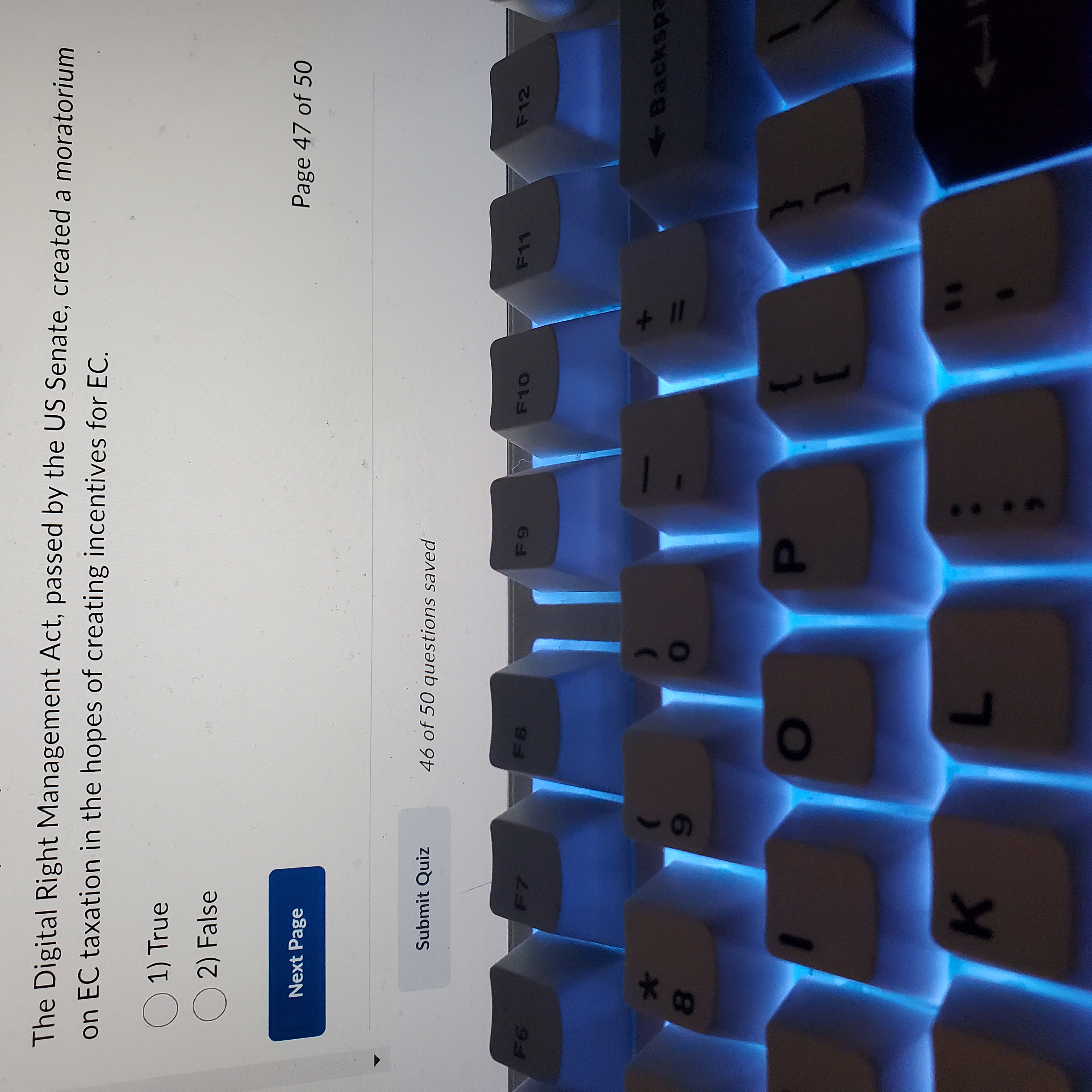 The Digital Right Management Act, passed by the