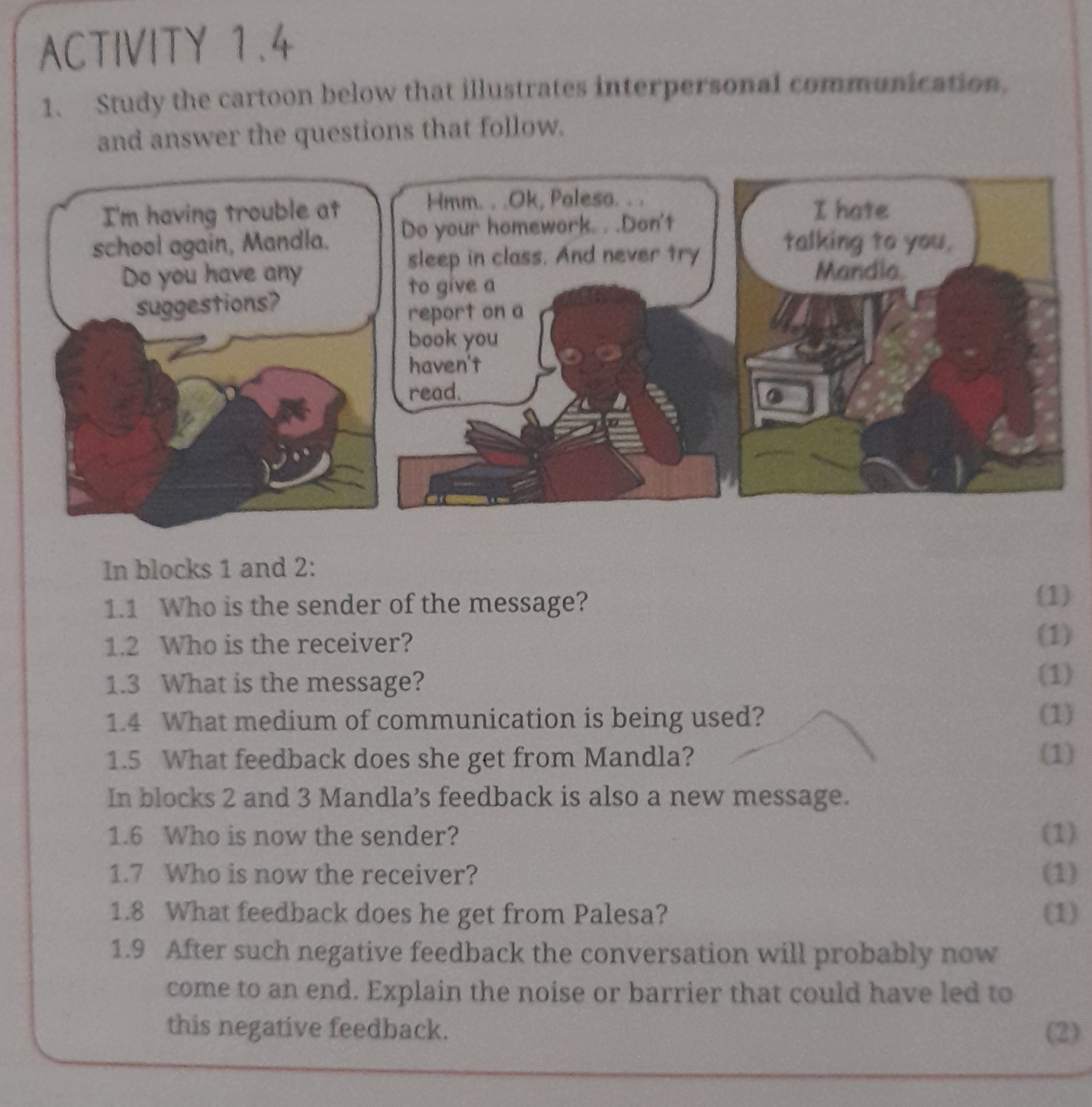 Communication management n4 ACTIVITY 1.4 1. Study