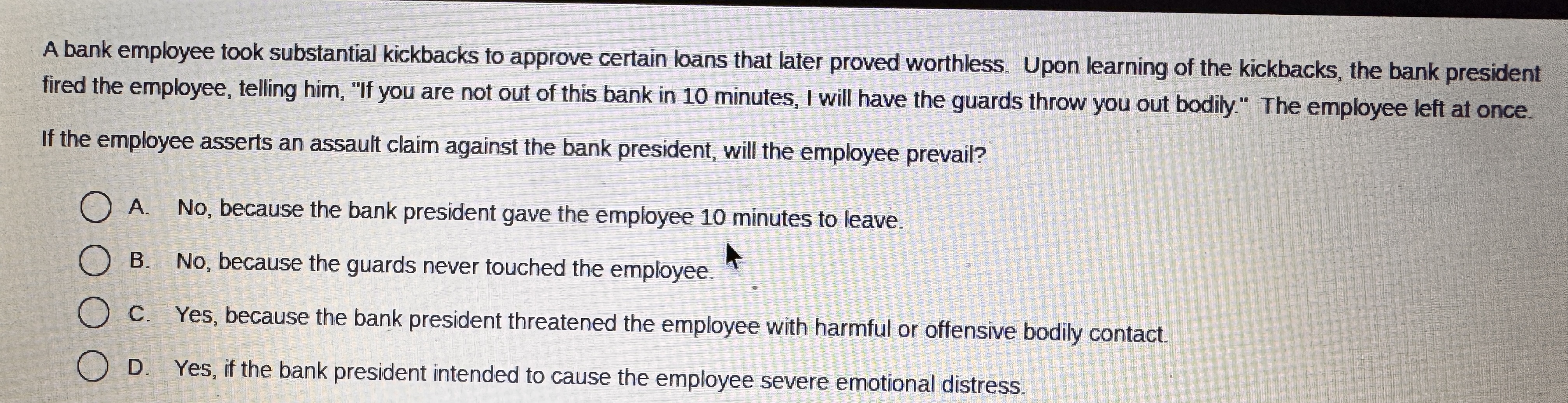 A bank employee took substantial kickbacks to