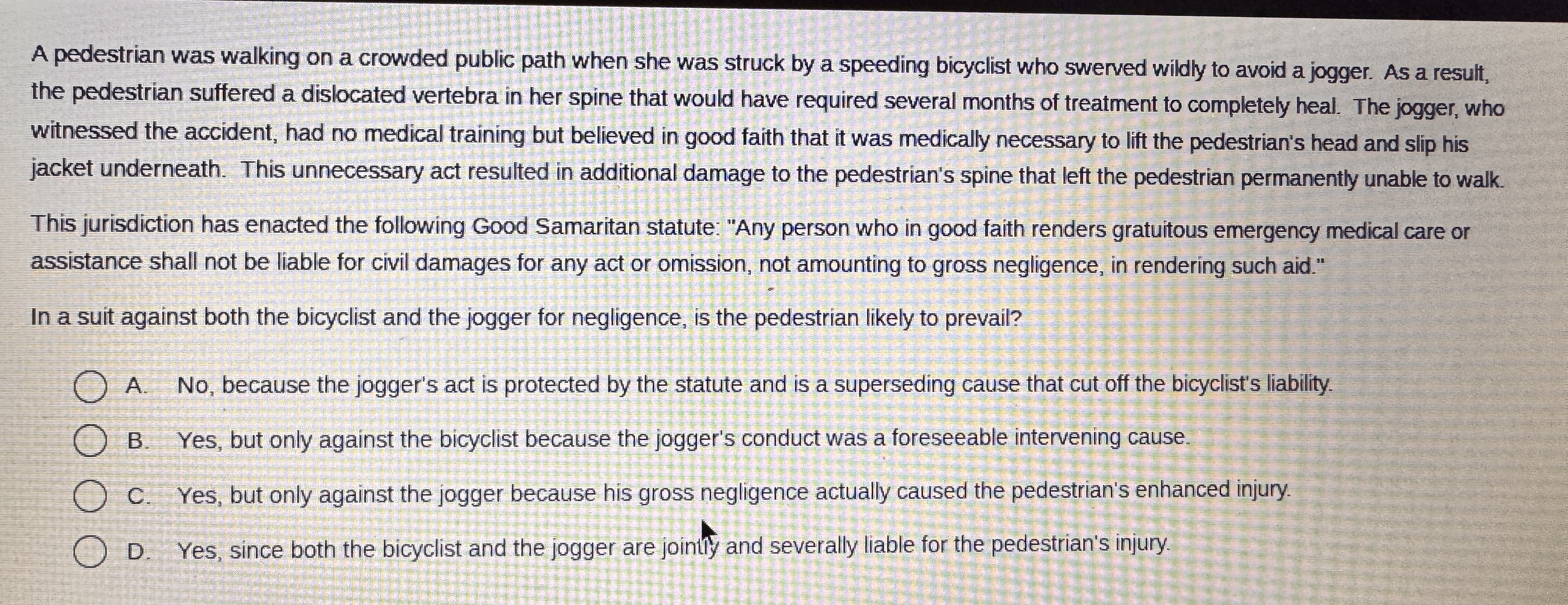 A pedestrian was walking on a crowded public path