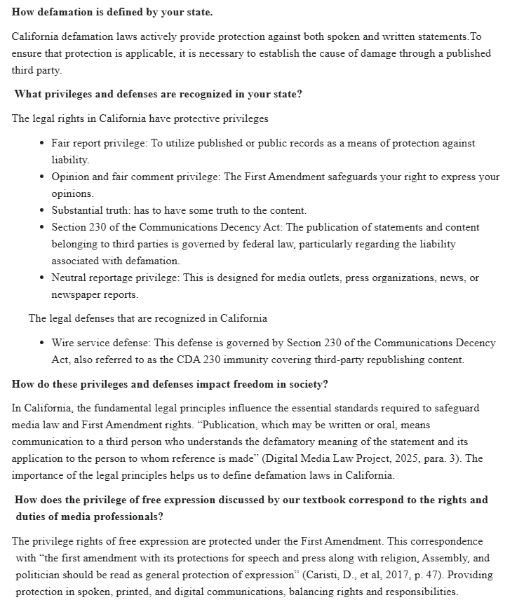 What would be a good response to this discussion