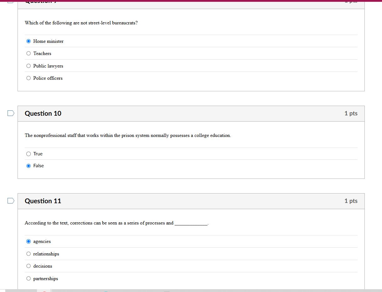 Which of the following are not street-level
