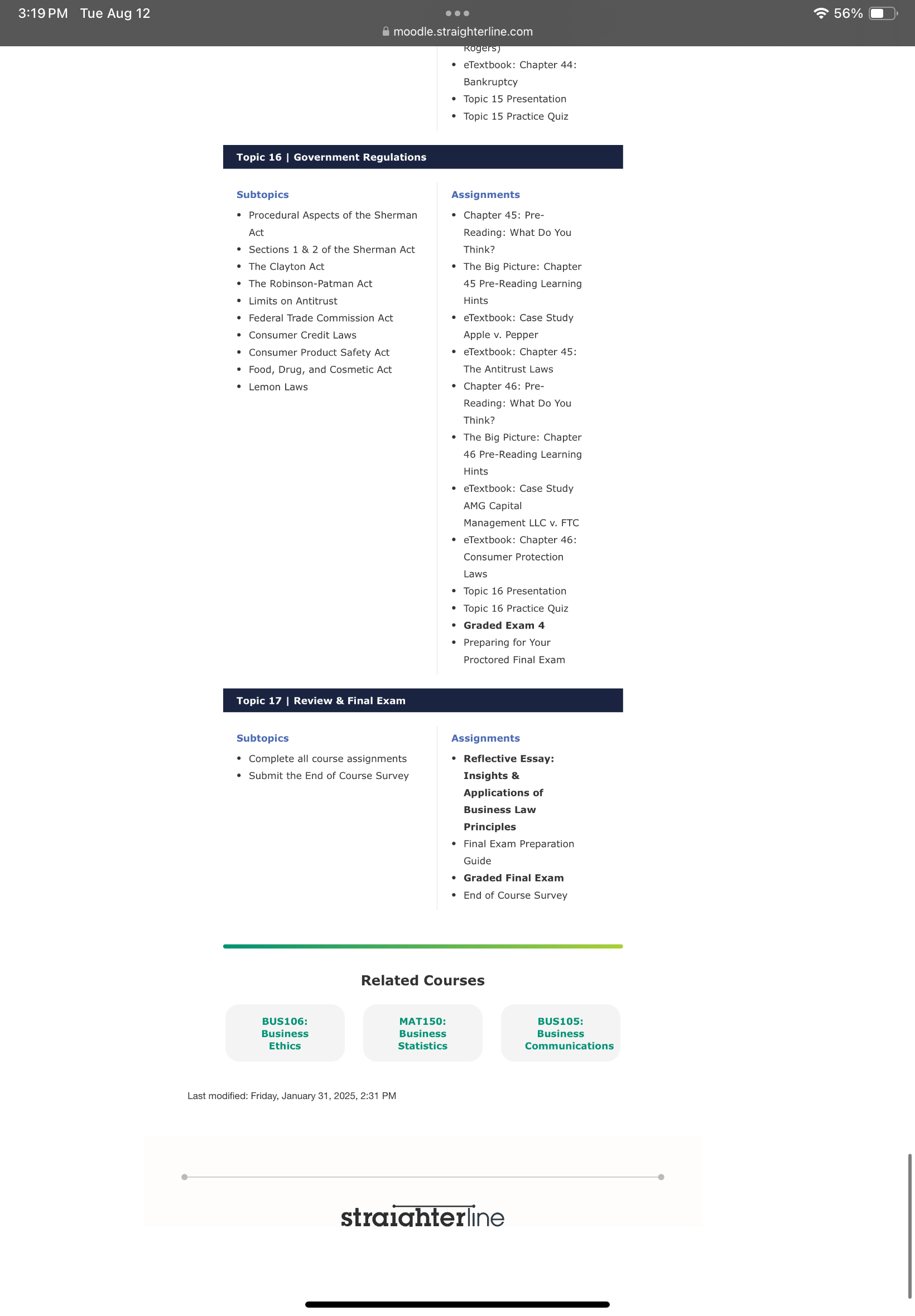 Assignment Prompt: Reflective Essay Overview This