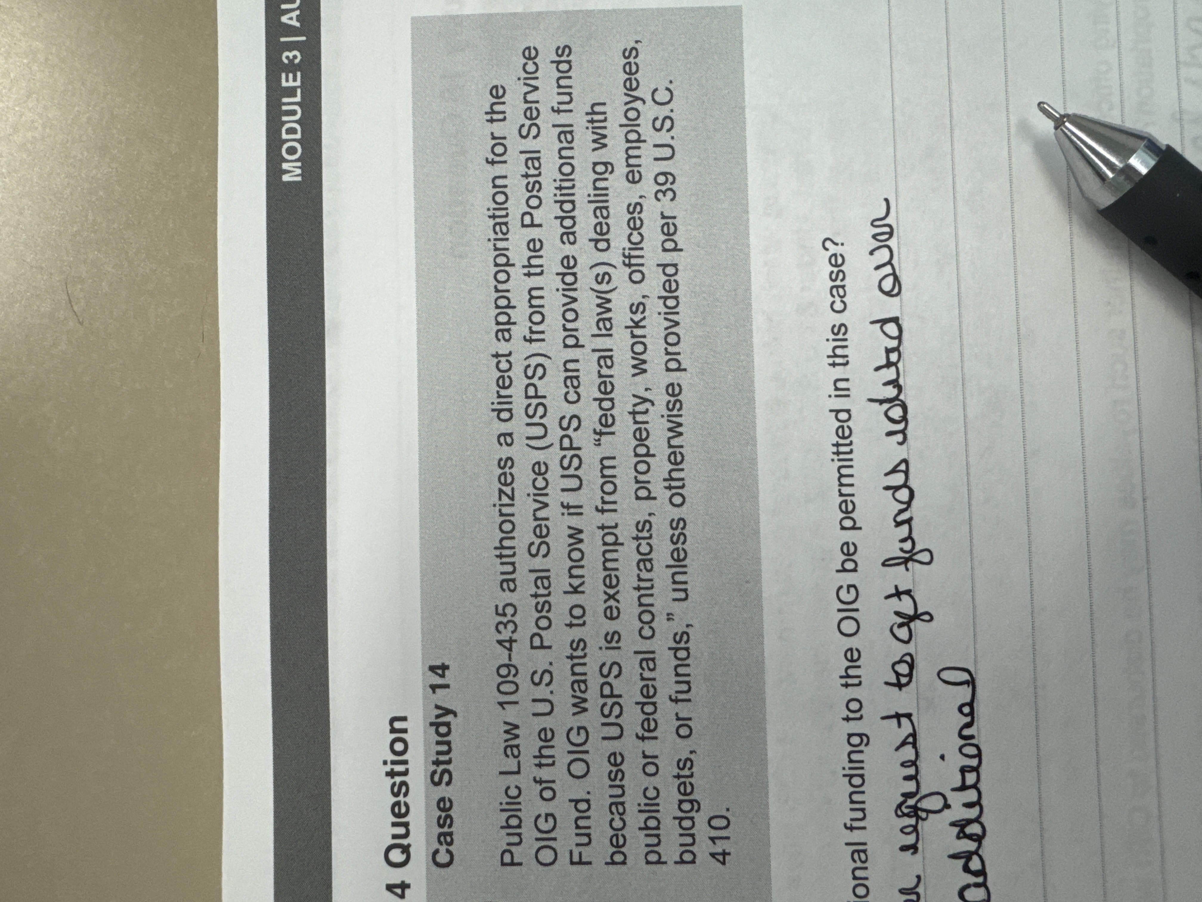 Could additional funding to the OIG be permitted
