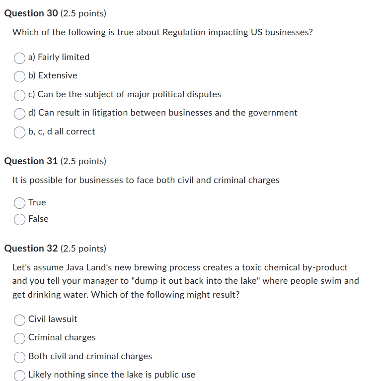 Question 28 (2.5 points) In a negligence claim