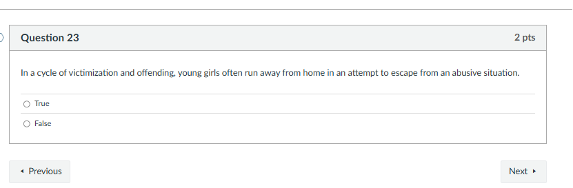 Regarding women and the criminal justice system,