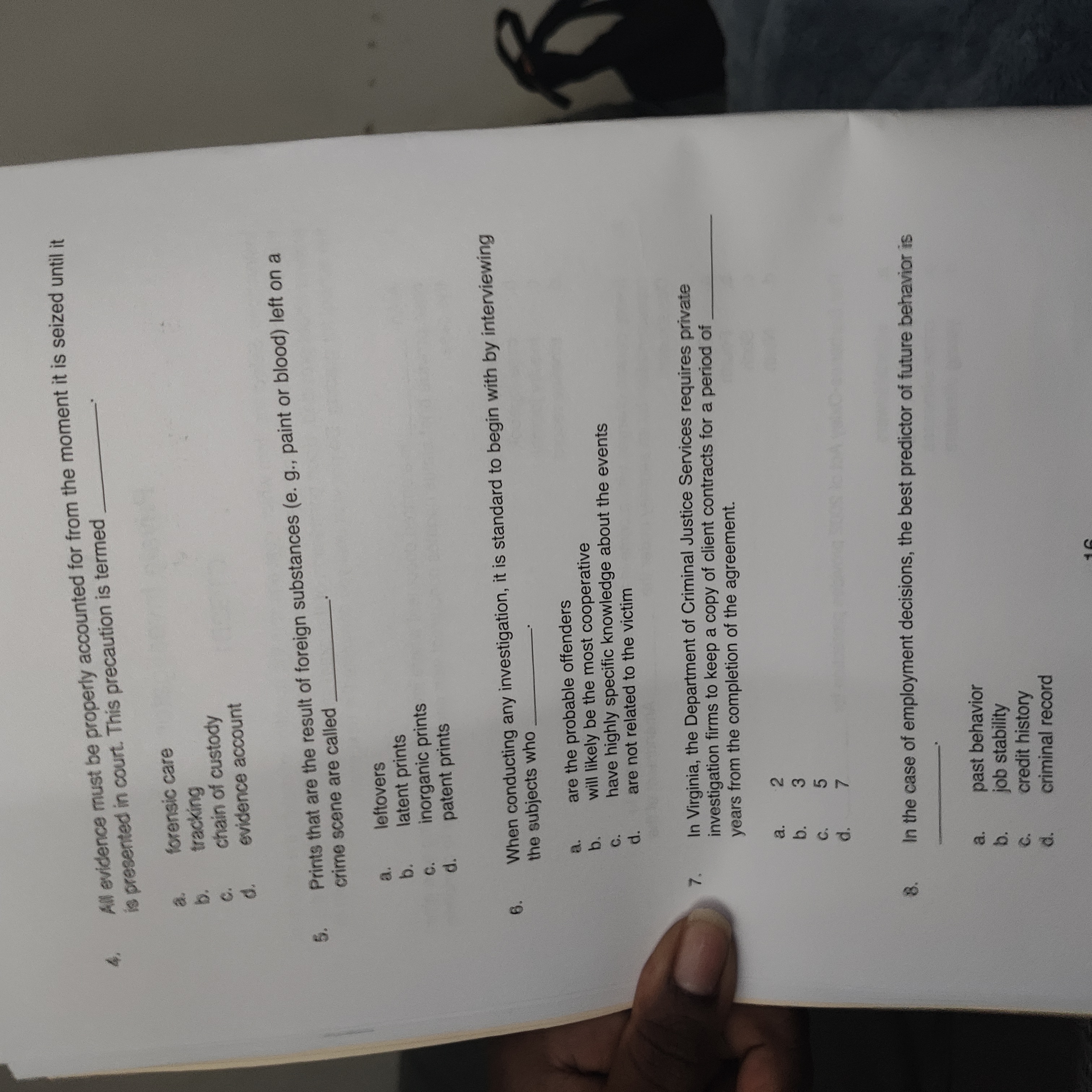 Private Investigator CTG2B1 Instructions: Select