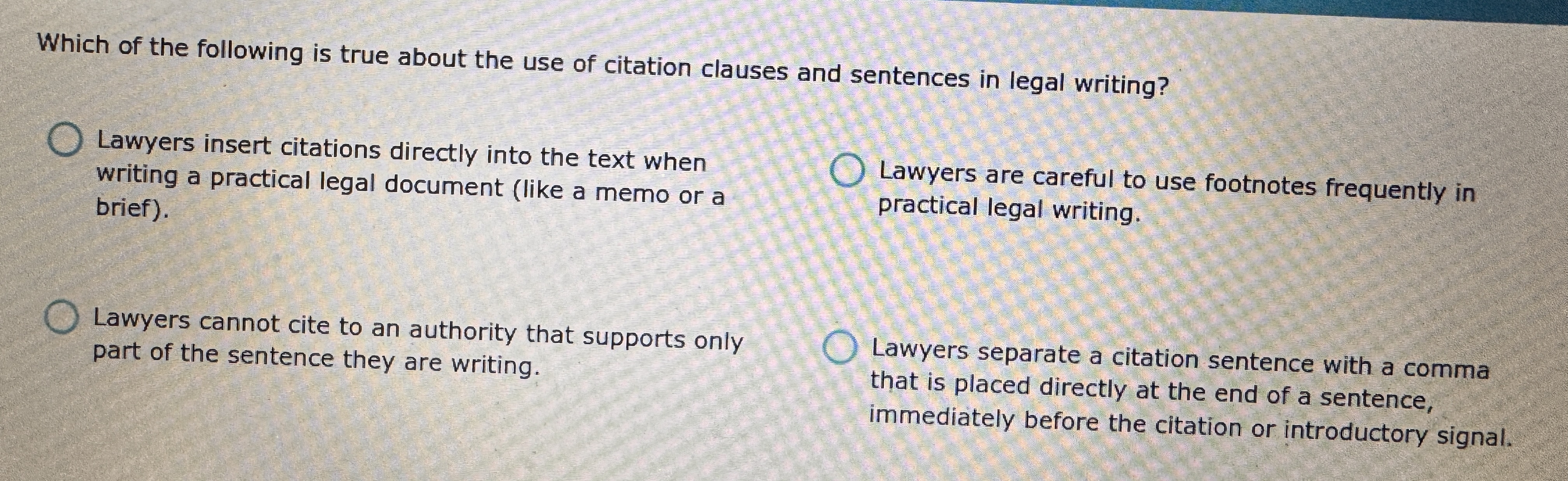 Which of the following is true about the use of