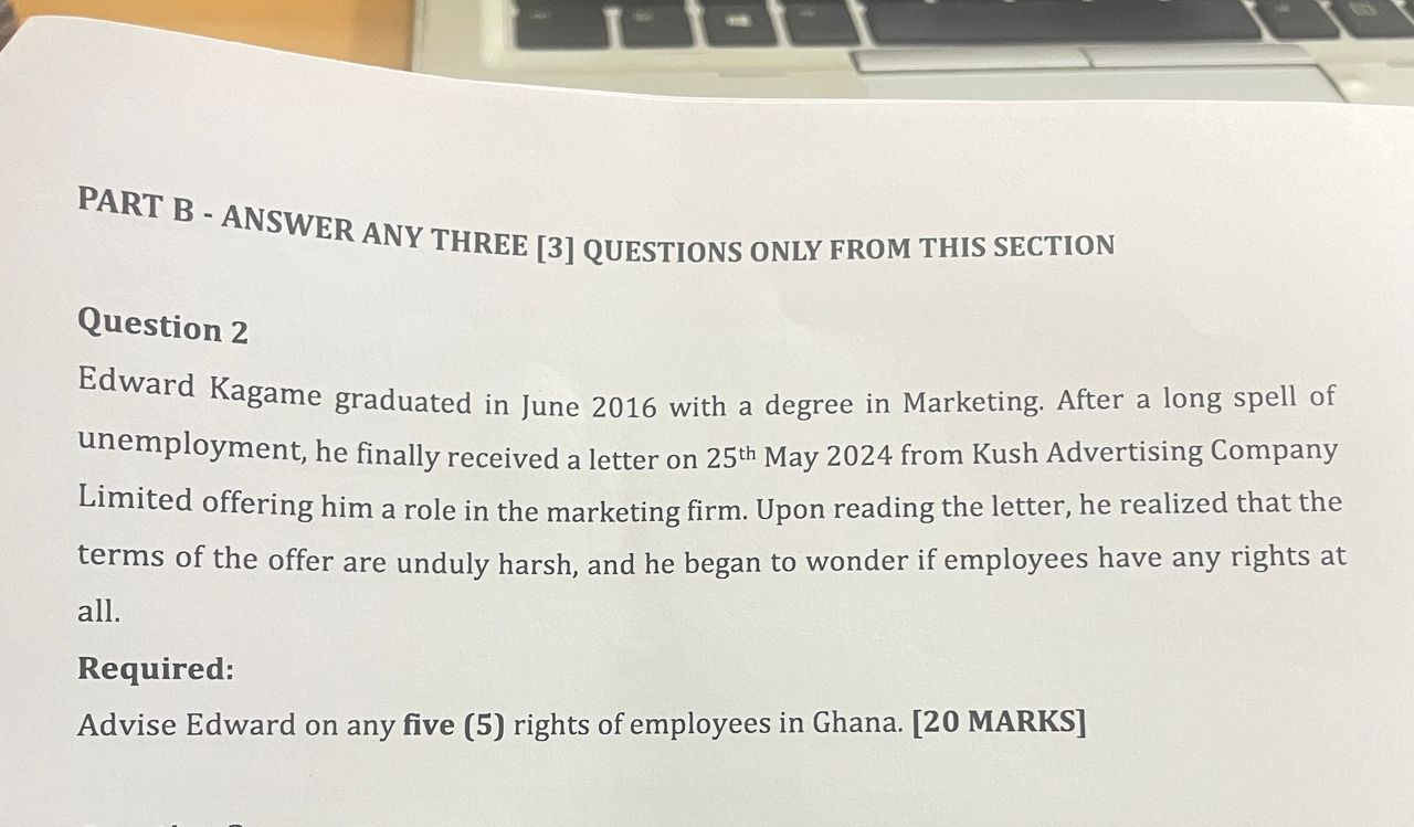 ae ememe PART B - ANS WER ANY THREE [3] QUESTIONS