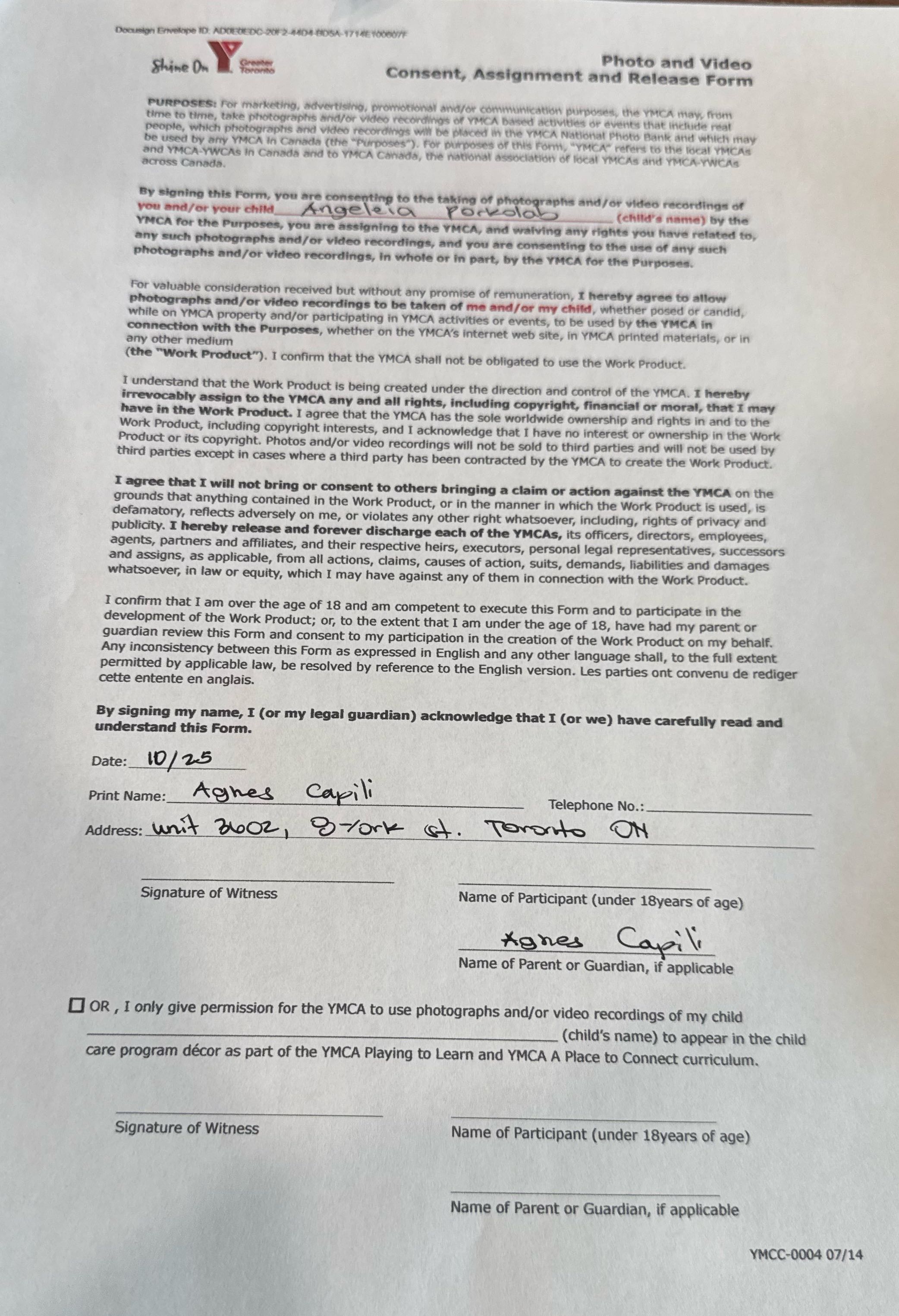 whi needs to sign the witness and name of the