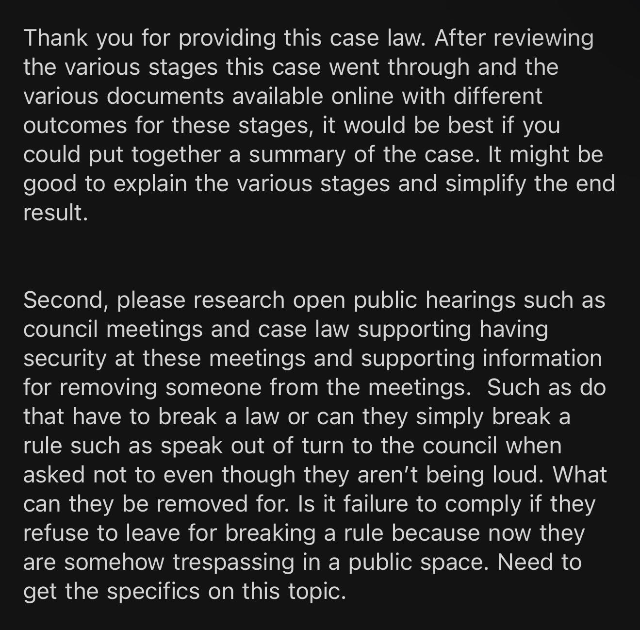 Thank you for providing this case law. After