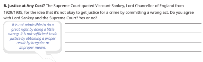 B. Justice at Any Cost? The Supreme Court quoted