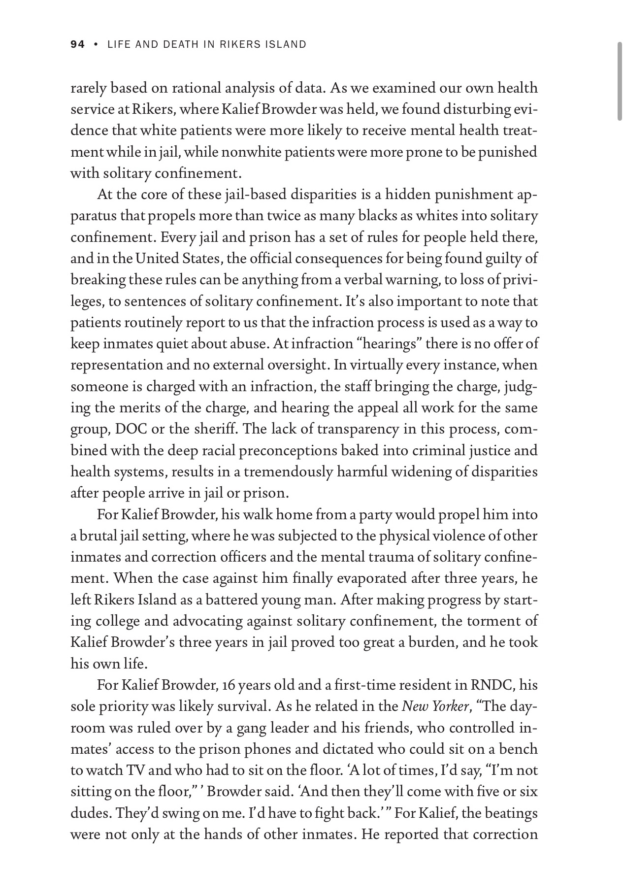 2. Next, read the pdf file Chapter 6: Kalief