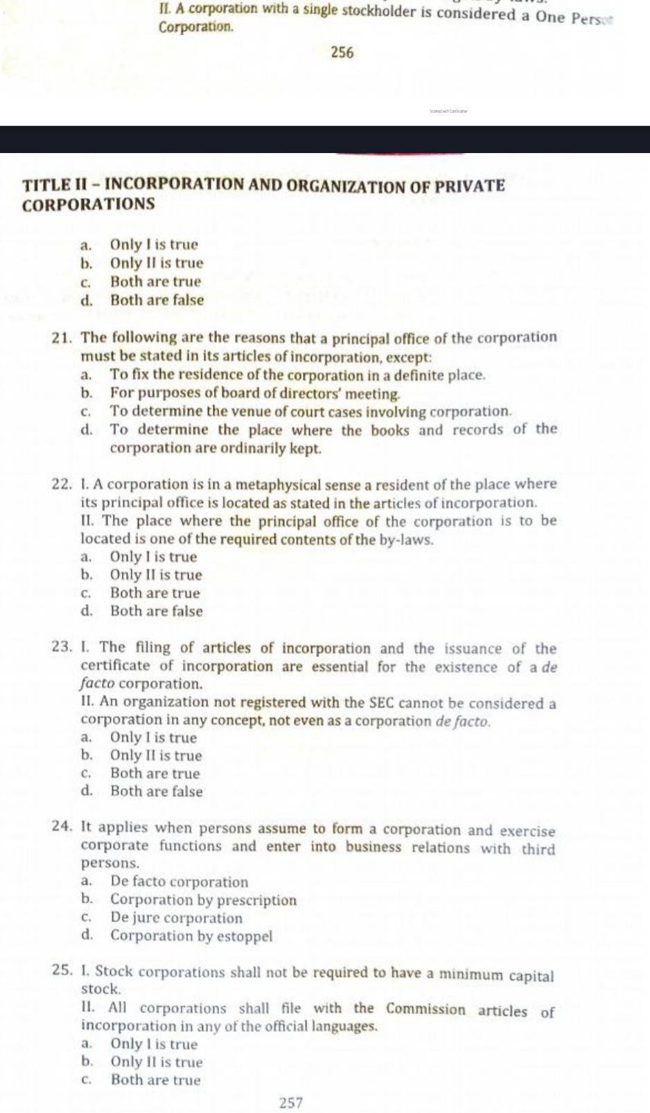 20. 1. A corporation can change its name by