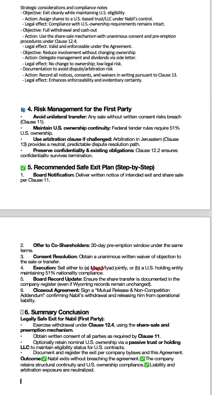 summarize the attached in a legal manner: