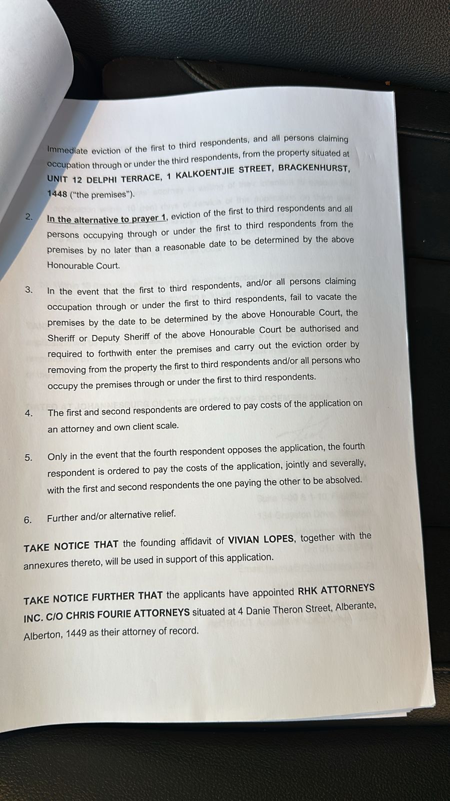 COPY COPY IN THE MAGISTRATES COURT FOR THE