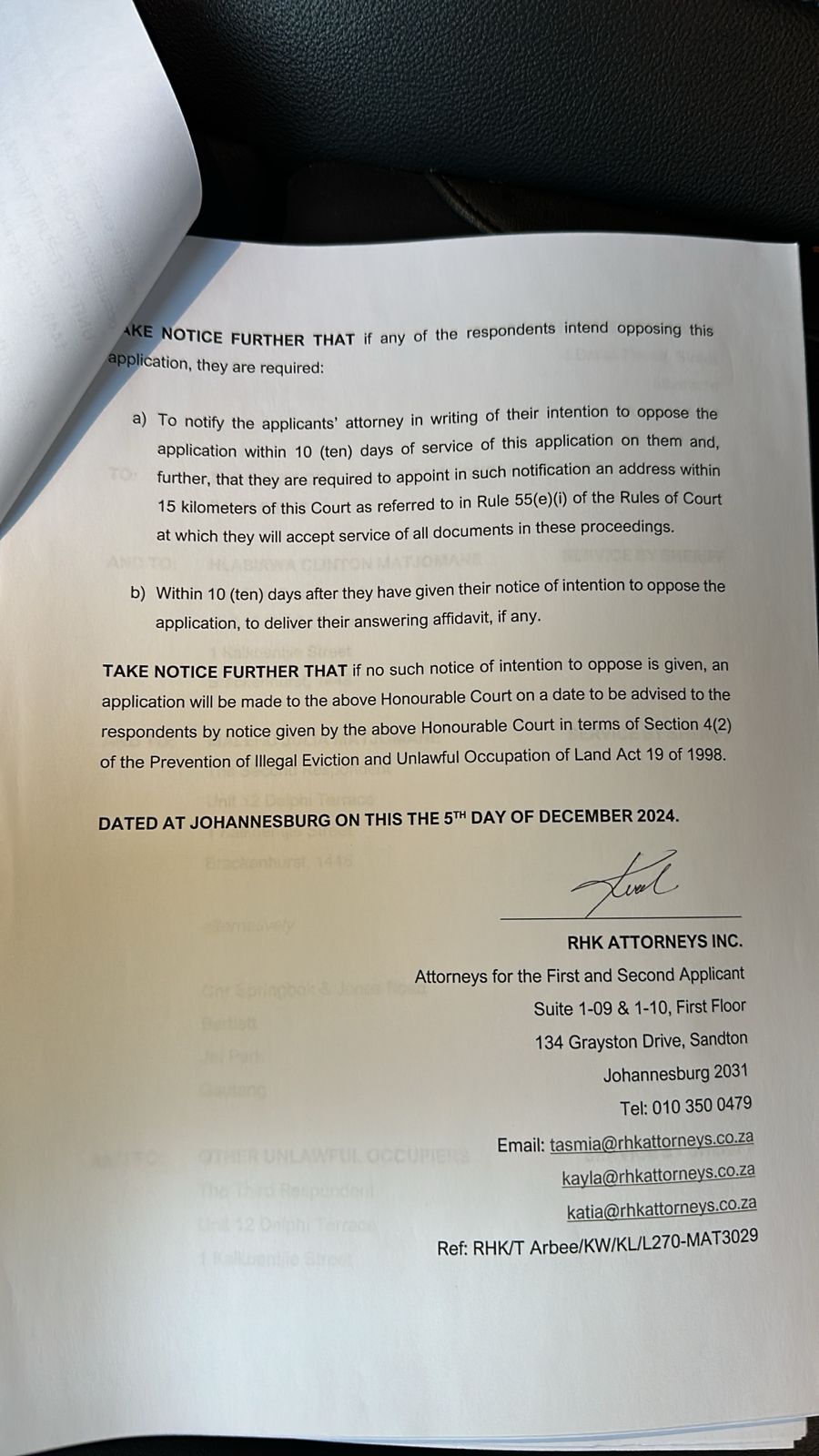 COPY COPY IN THE MAGISTRATES COURT FOR THE