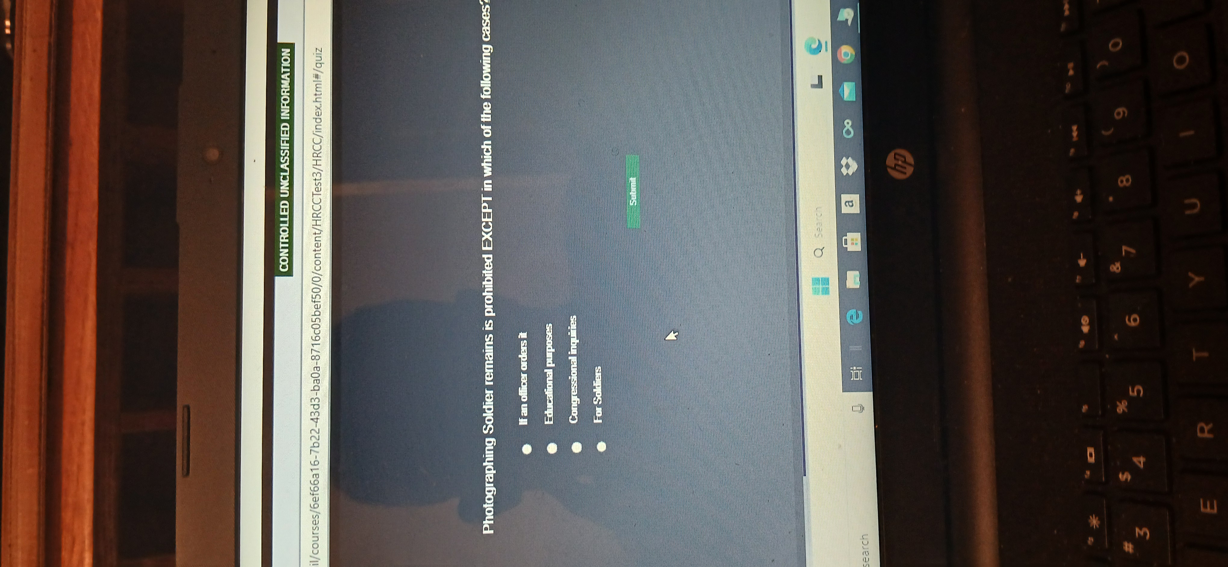 CONTROLLED UNCLASSIFIED INFORMATION