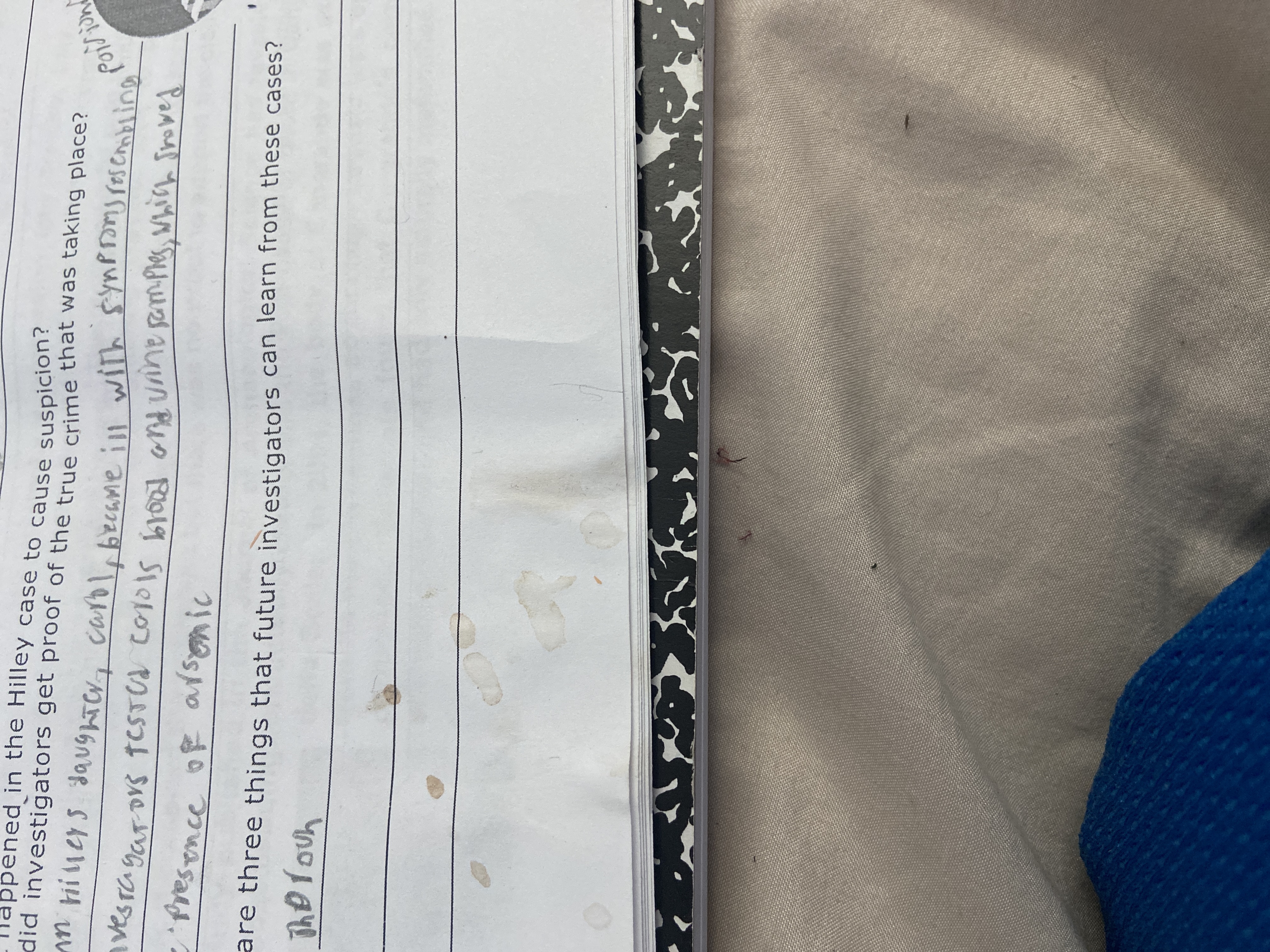 happened in the Hilley case to cause suspicion?