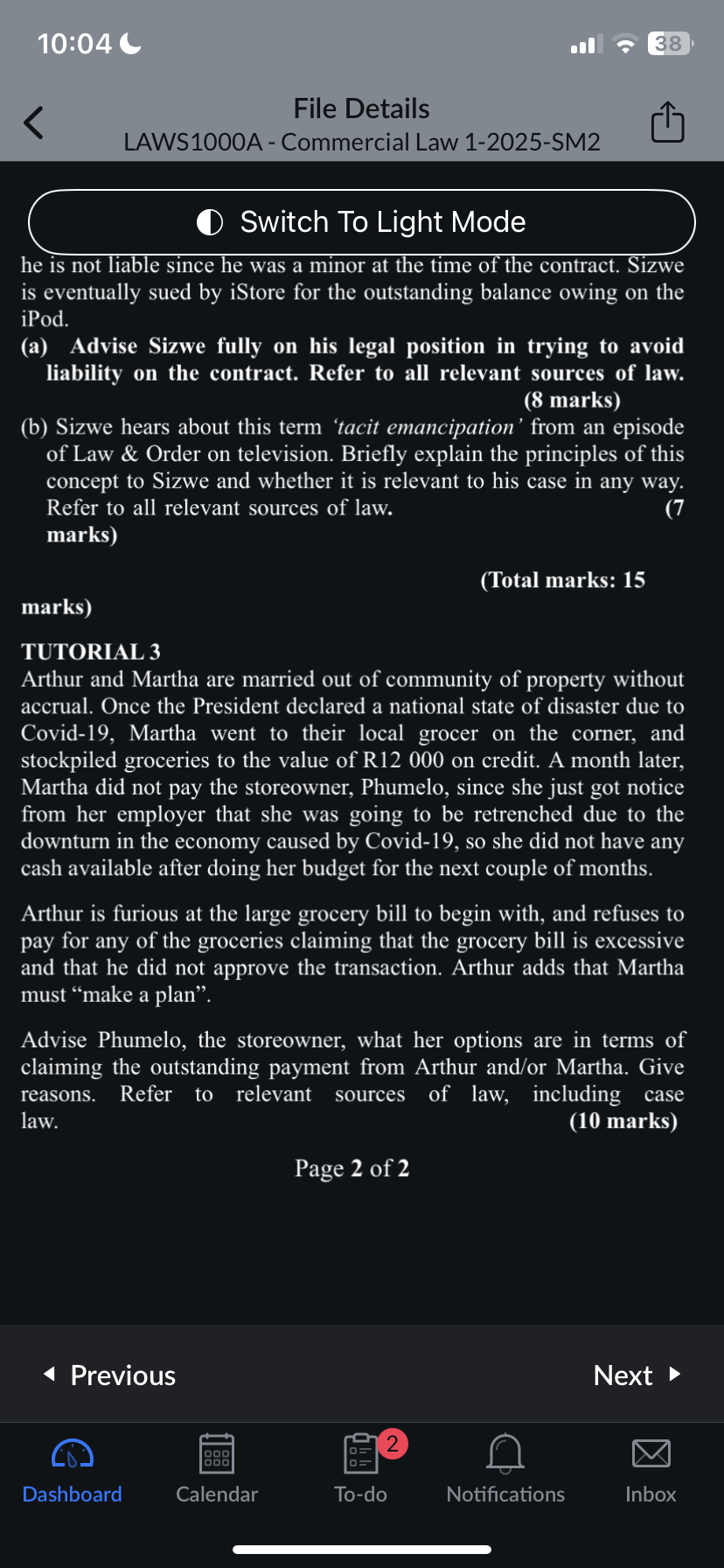 10:04 Switch To Light Mode he is not liable since