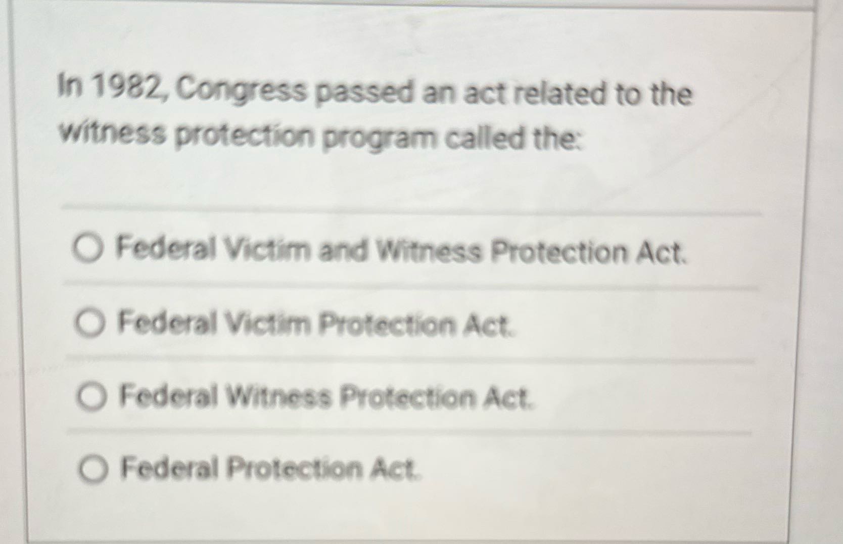 Cjus 400 In 1982, Congress passed an act related