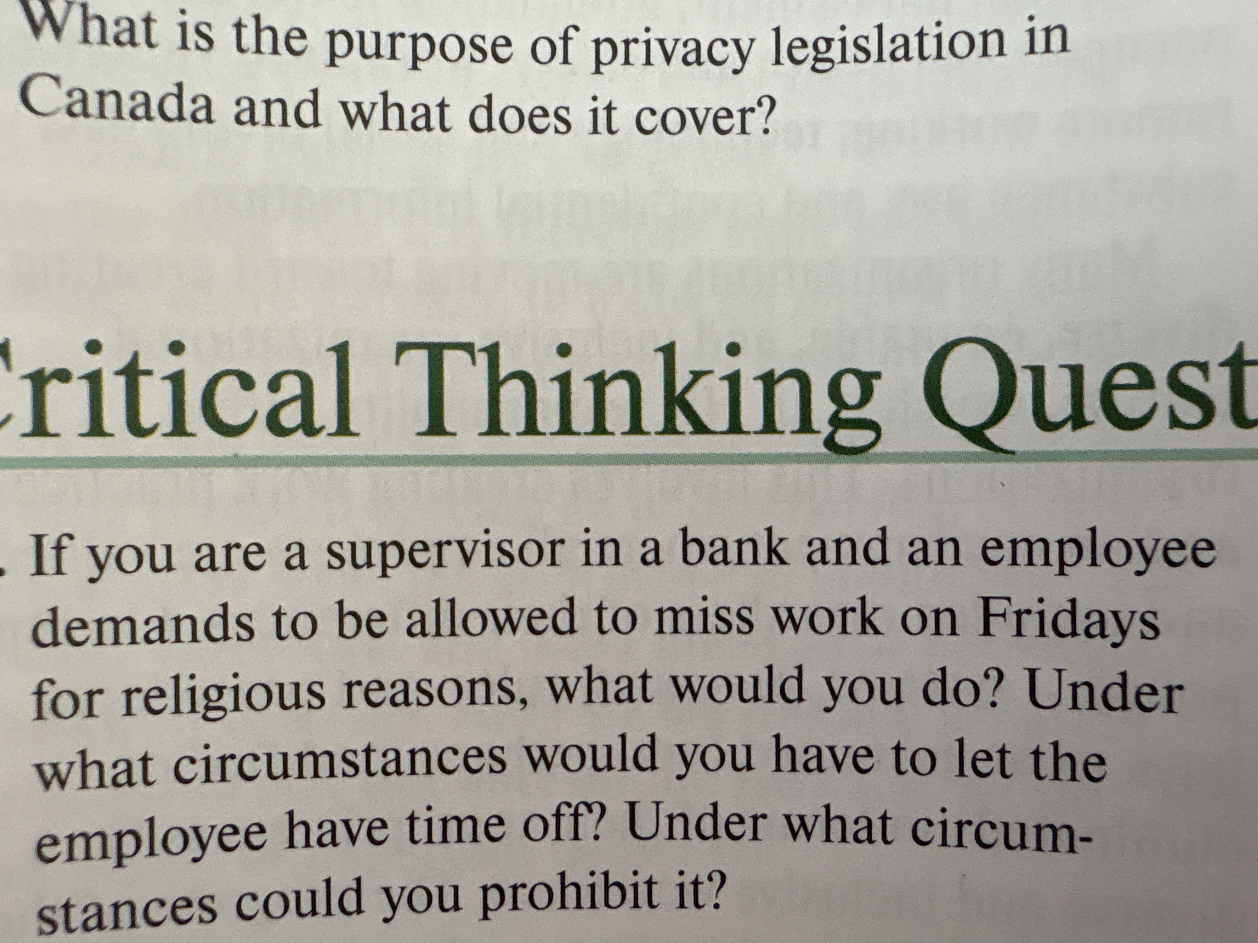 What is the purpose of privacy legislation in