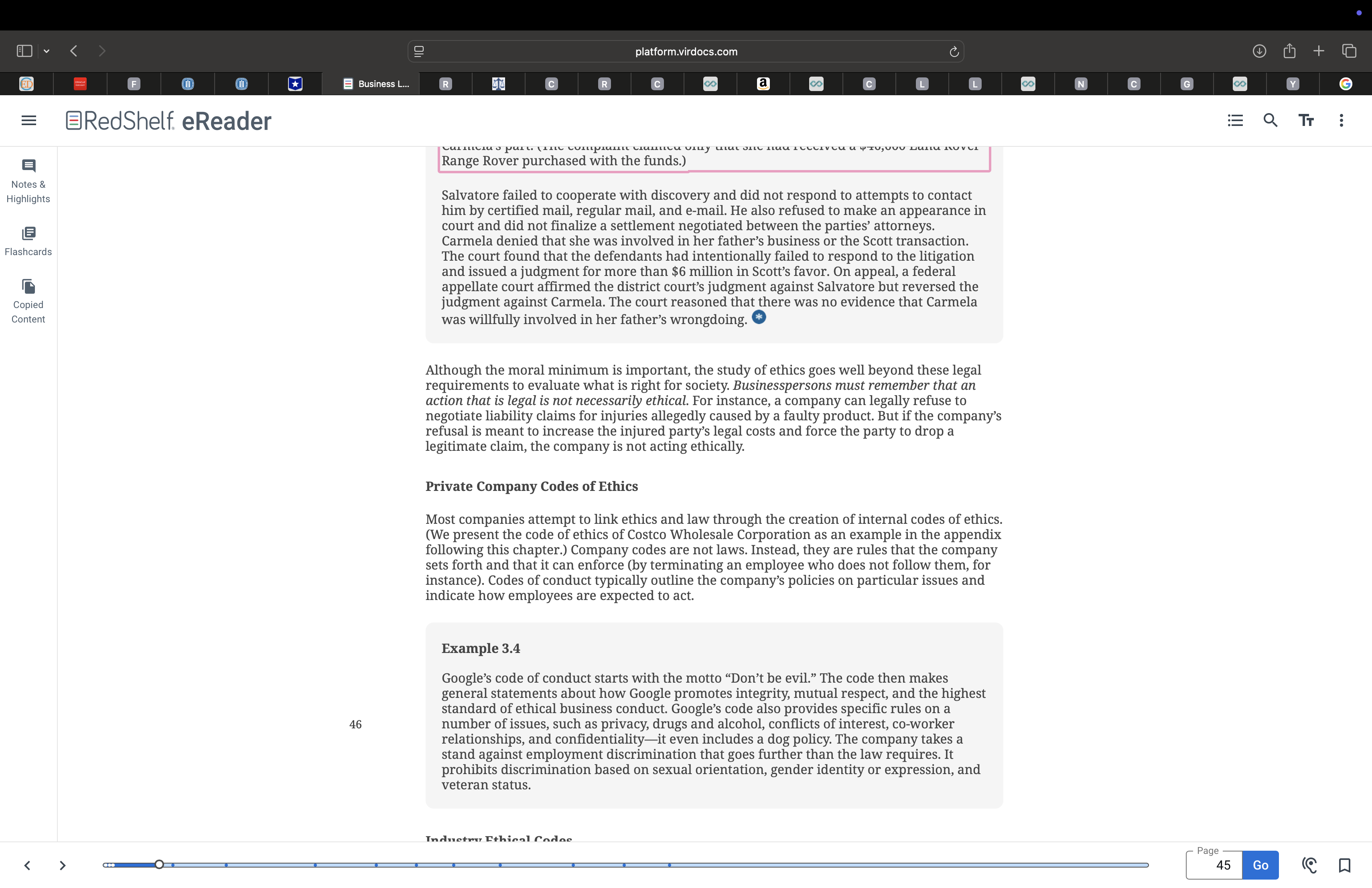 Read the Scott v. Carpanzano case excerpt at