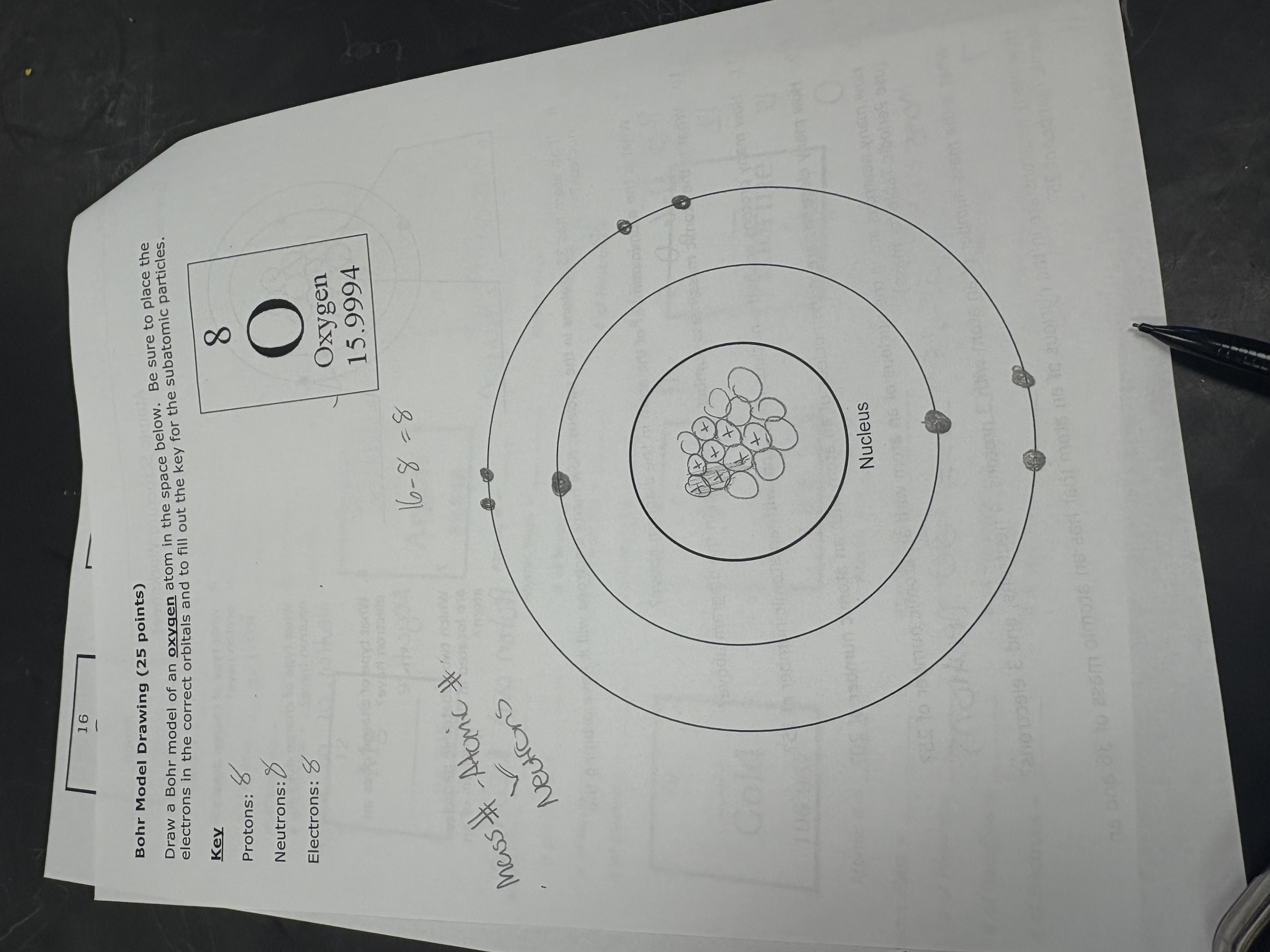 good 16 Bohr Model Drawing (25 points) Draw a