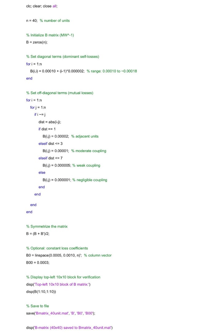 I'm working on a MATLAB problem about economic