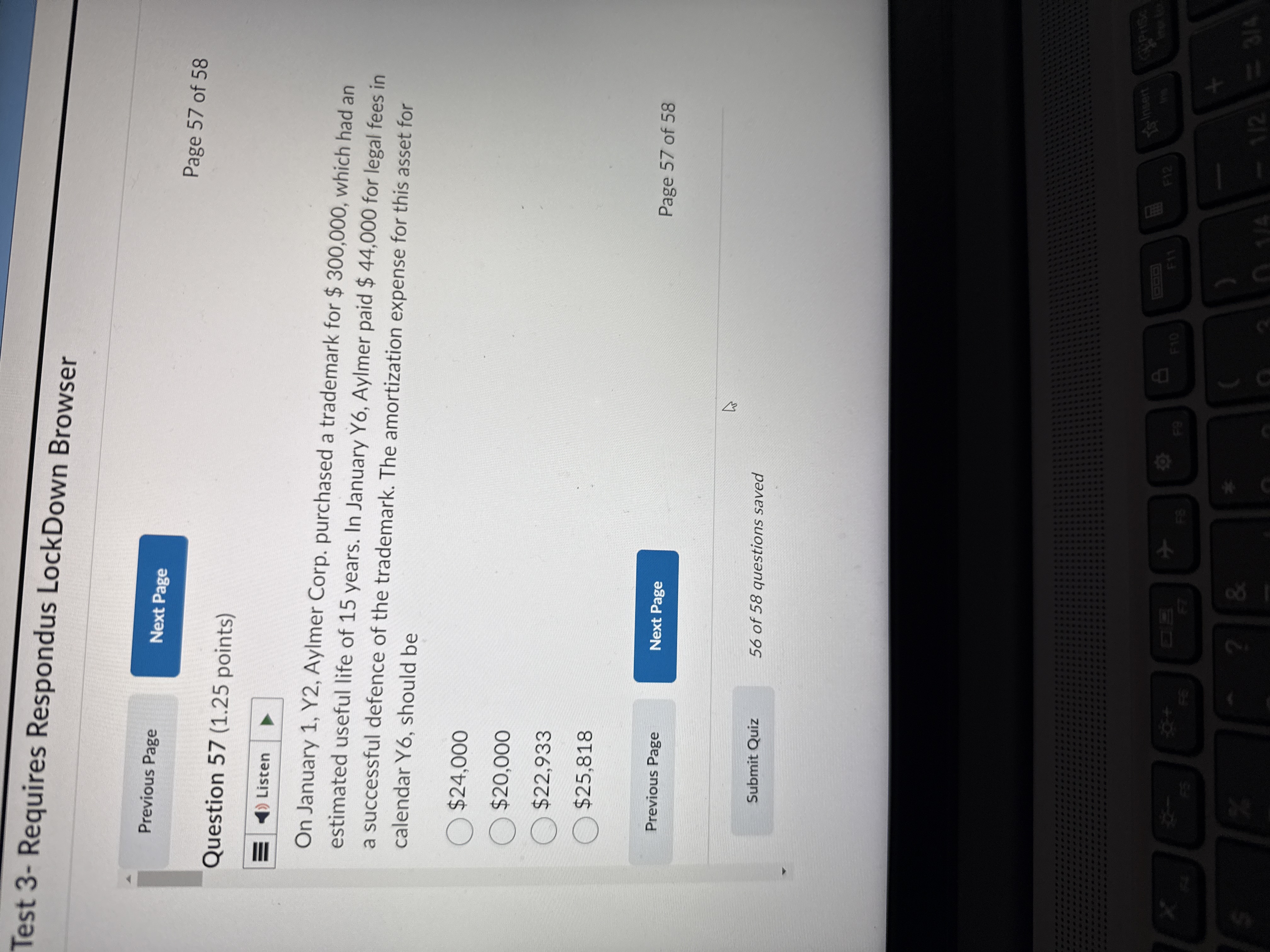 A Test 3- Requires Respondus LockDown Browser