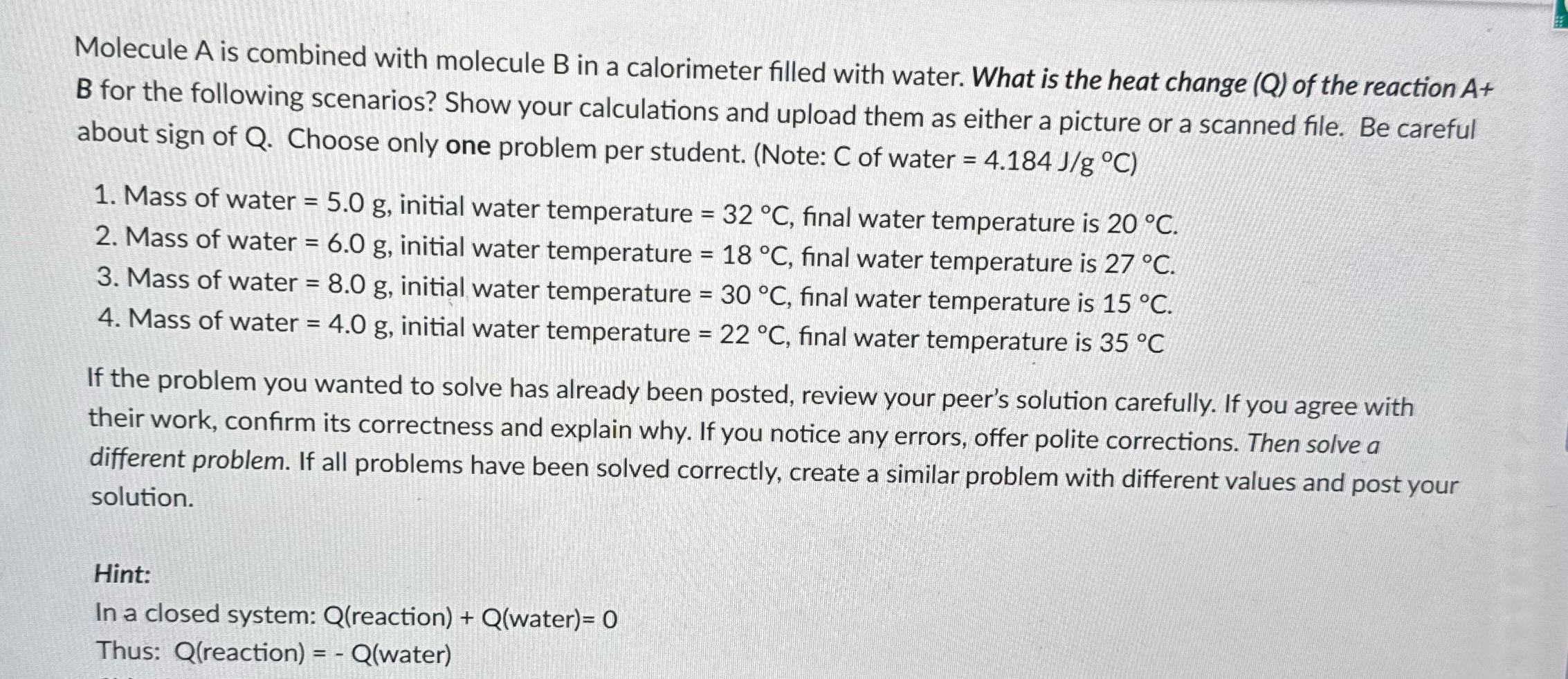 number two Molecule A is combined with molecule B
