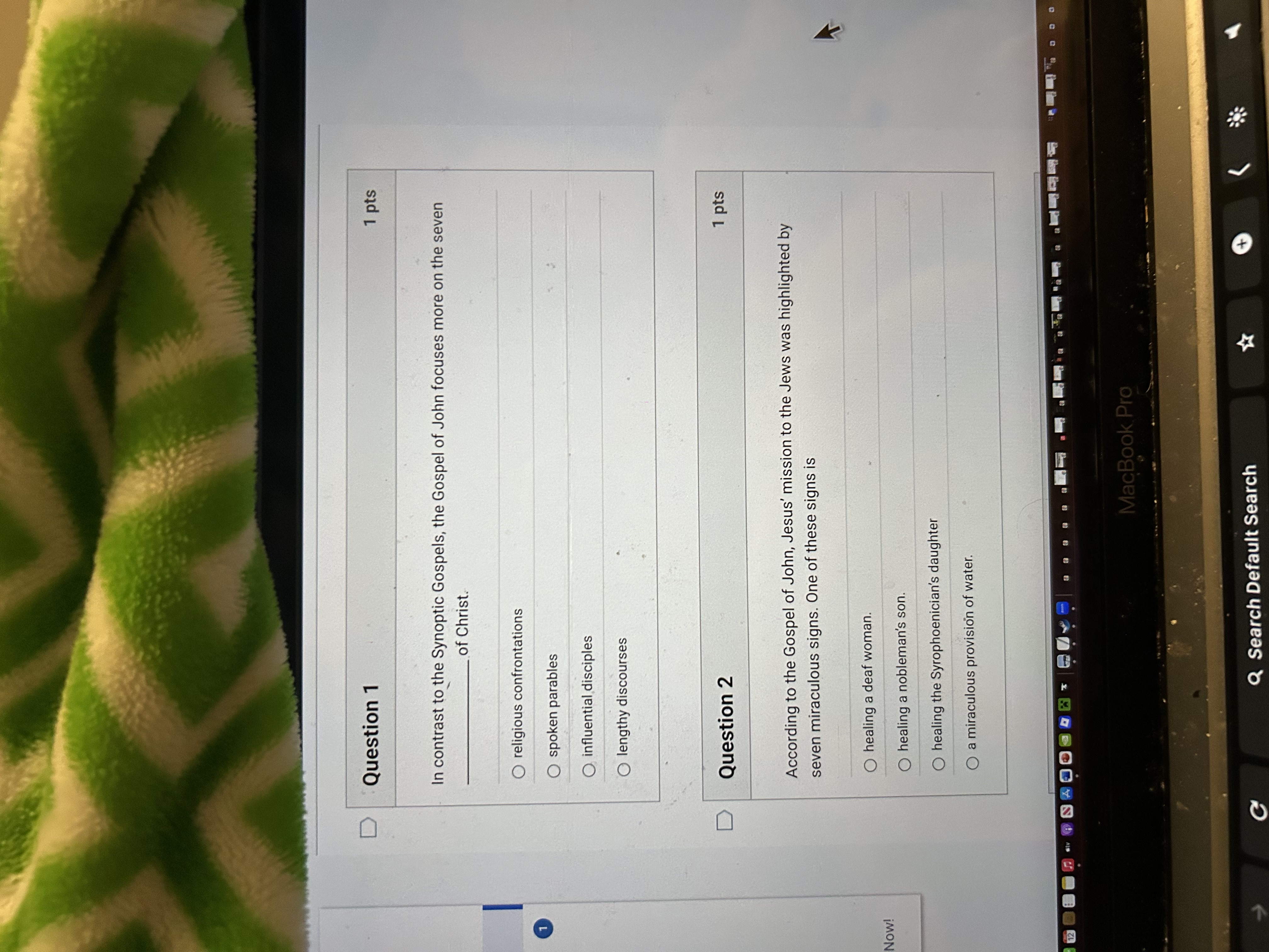 Can you answer the two questions please D