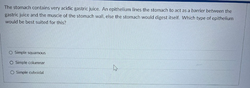 solve The stomach contains very acidic gastric