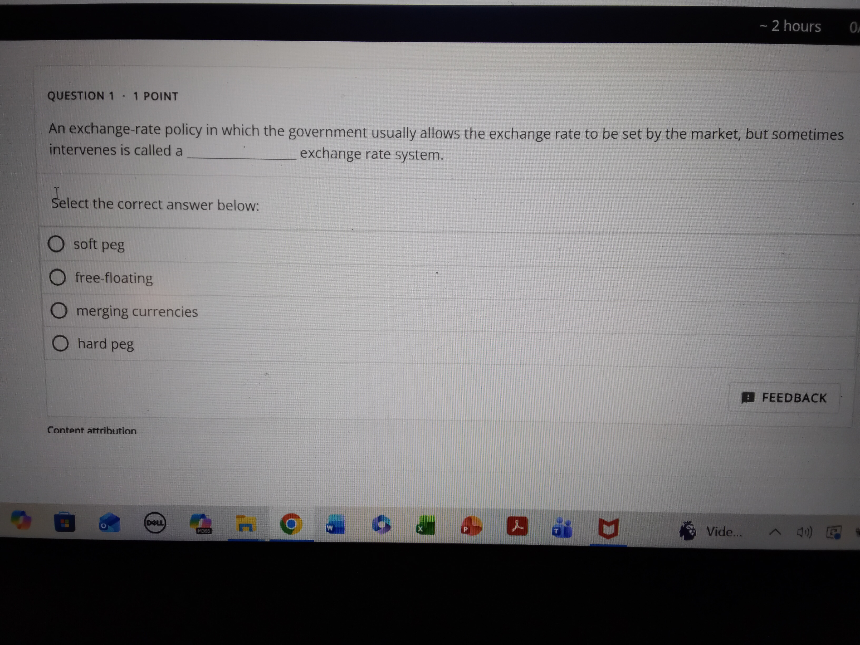 I need the answer vhich the government usually