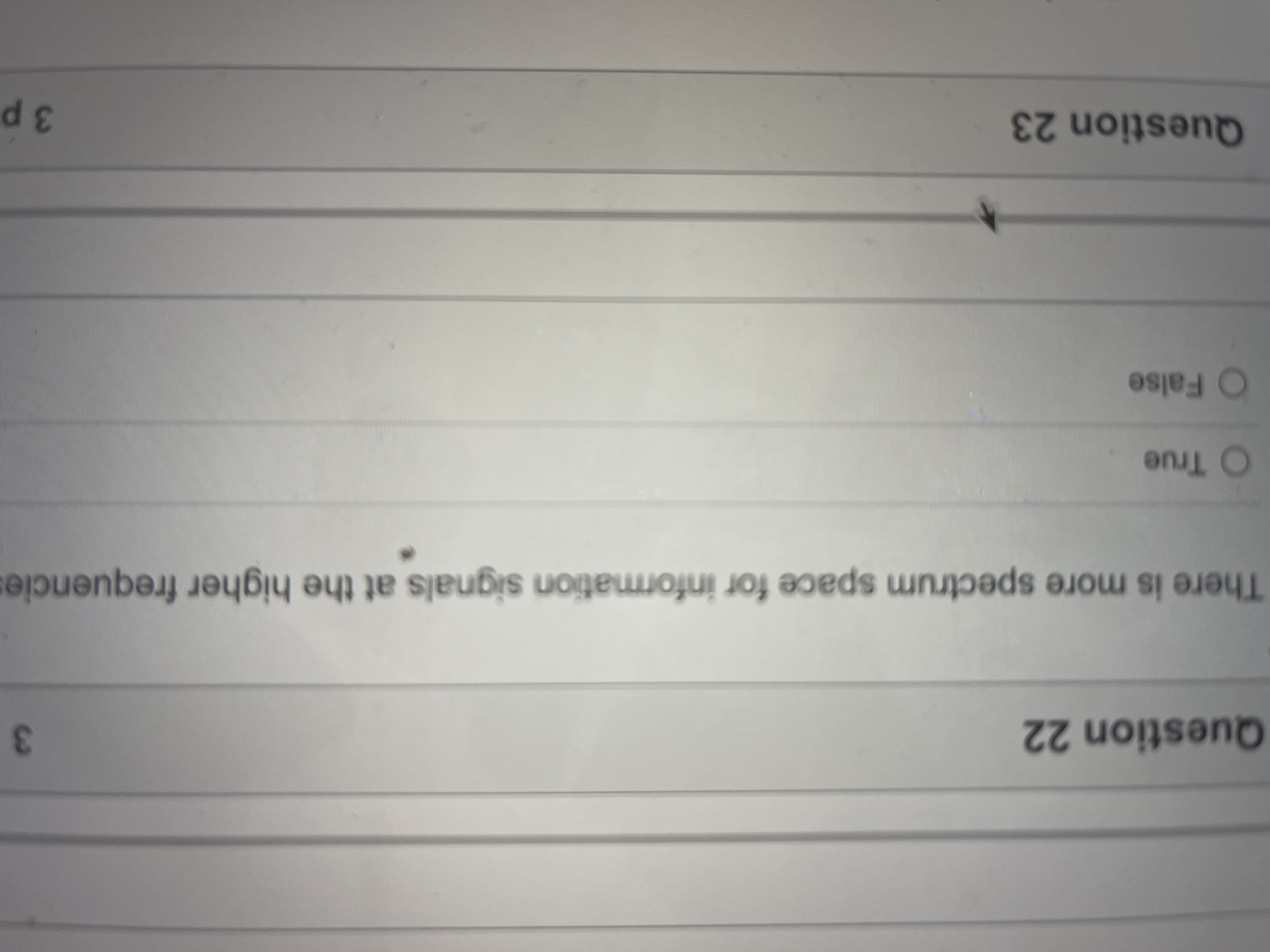 What's the answer? Question 22 3 There is more
