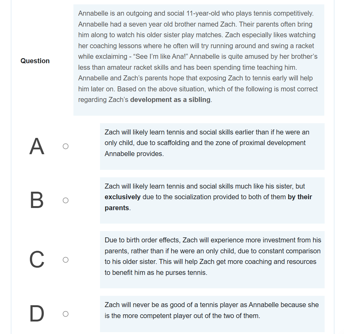explain Question Annabelle is an outgoing and