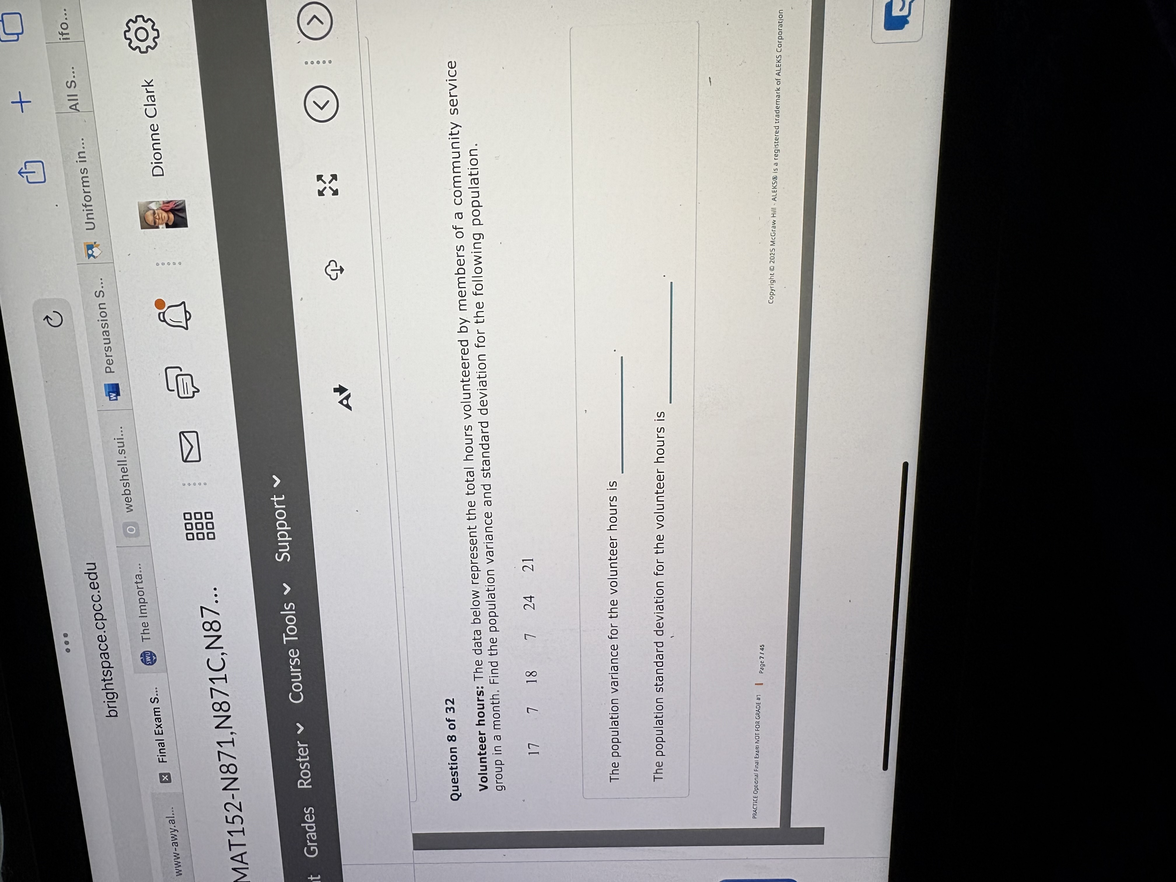 + brightspace.cpcc.edu All S... ifo... o